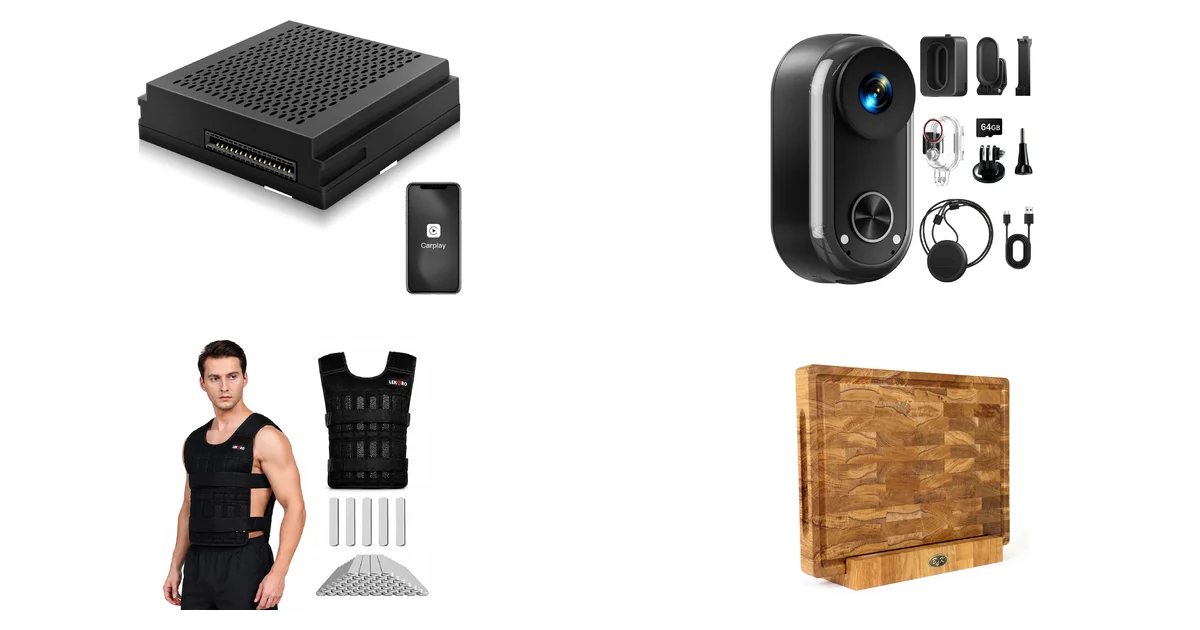Carabc Wireless Carplay Fit & WOWAWOLA 4K Mini Bodycam Blitzangebote 14.08.2026