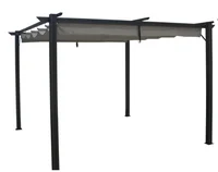 Pergola aus Aluminium ca. 295 x 295 x 225 cm - Anthrazit
