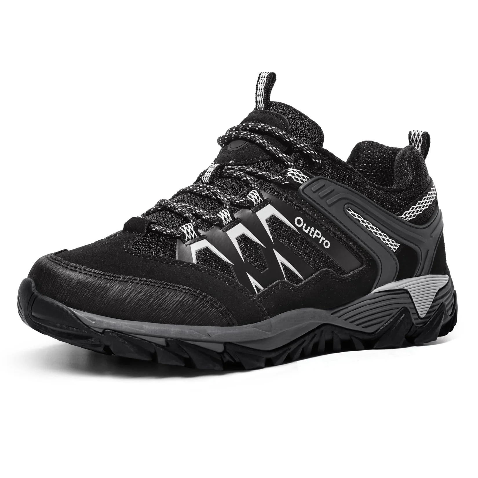 OutPro Wanderschuhe Herren Atmungsaktive Trekking für Herren rutschfest Leicht Komfort Sneaker Sportschuhe für Outdoor-Aktivitäten, Trekking und Wandern