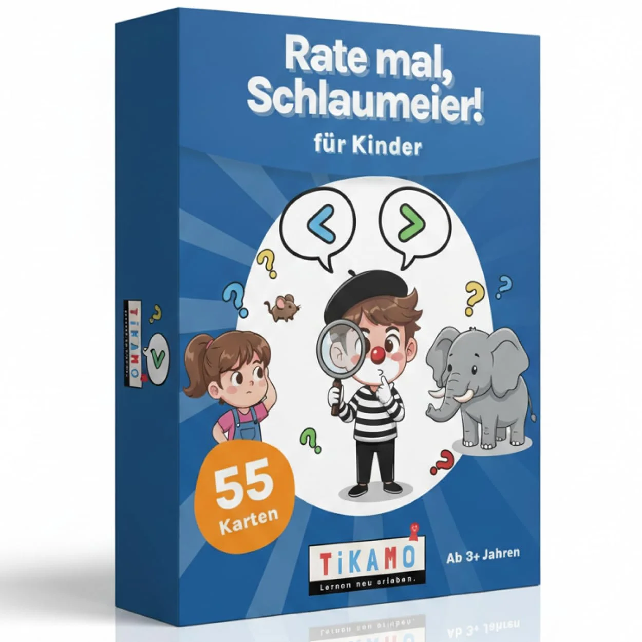 TiKAMO Rate mal Schlaumeier Spiel für Kinder - Lustiges Familienspiel & Wissensspiel - Drinnen & Draußen Kinderspiel - Geschenkidee für Mädchen & Jungen - Spiele ab 6, 7, 8, 9, 10, 11, 12 Jahre