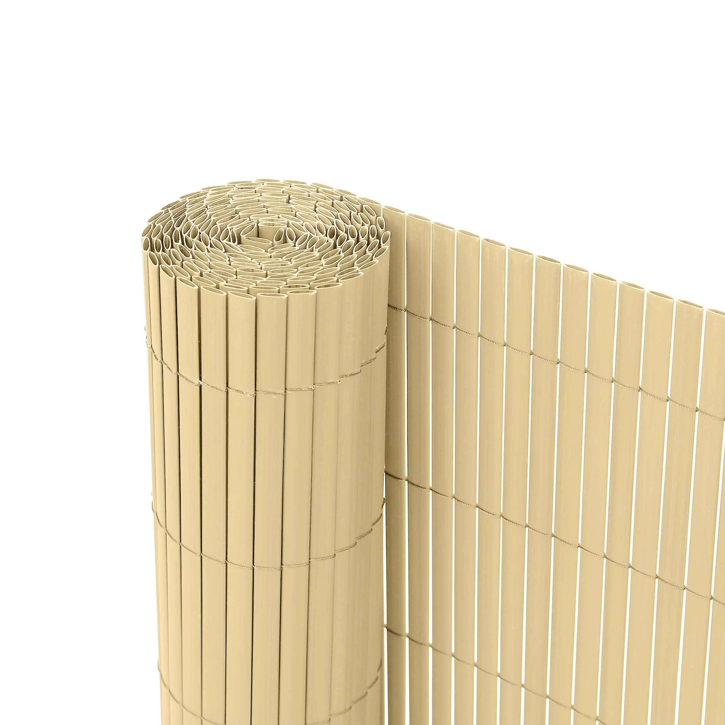 Ribelli PVC Sichtschutzmatte Sichtschutzzaun Sichtschutz Zaun Balkon Windschutz (80 x 300 cm, Bambus)