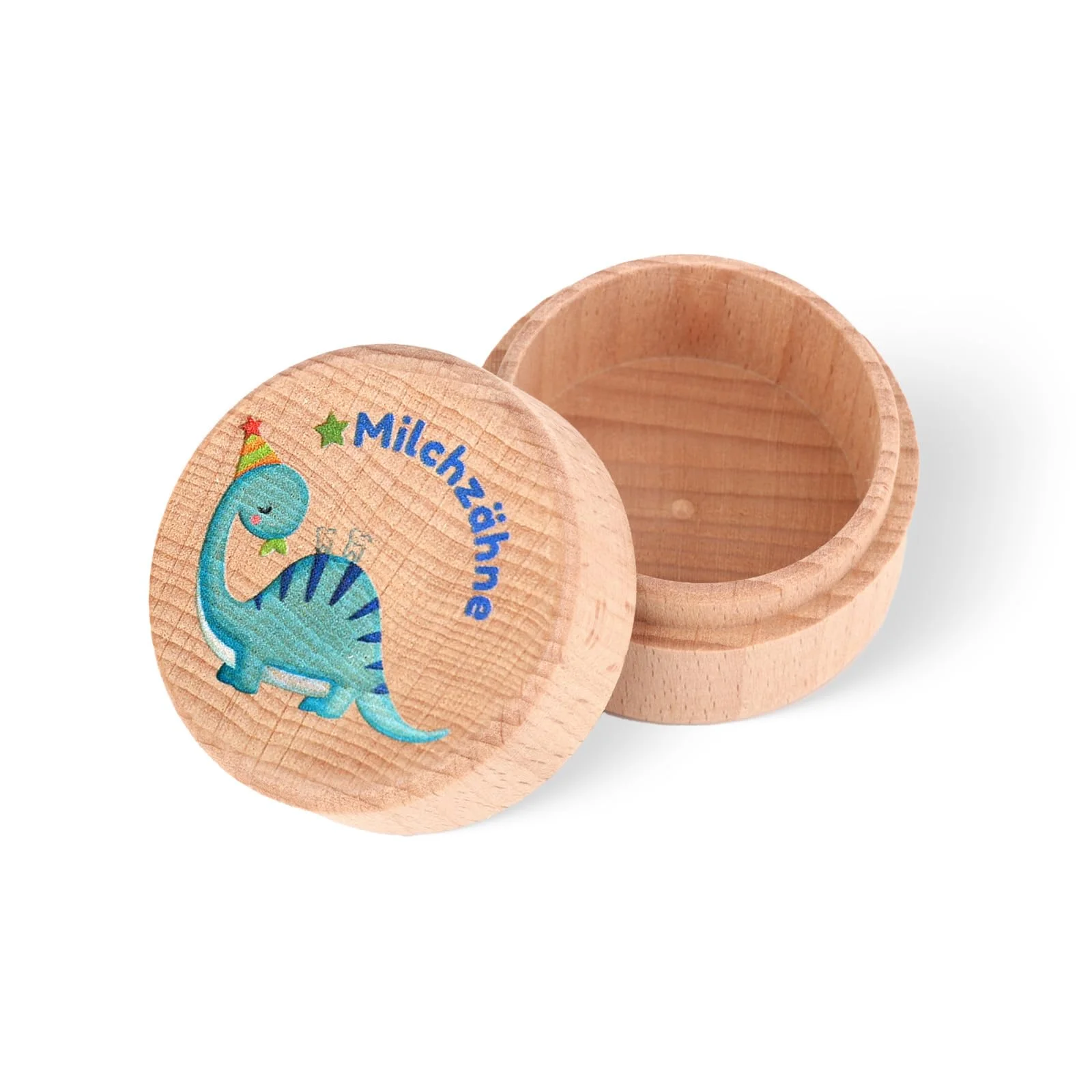 Zahndose Milchzähne für Mädchen und Jungen, Milchzahndose mit niedlichem Motiv, Zahnbox für Milchzähne, Geschenkideen zur Taufe und zum Geburtstag, neue Eltern Zahnfee Geschenk (Dinosaurier2)