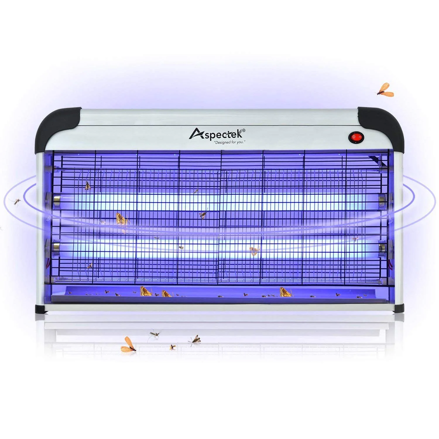 Aspectek Anti-Mückenlampe 40W UV insektenvernichter elektrisch, Schädlingsbekämpfer Gegen Lebensmittelmotten,Speisemotten, Küchenmotten, Mücken,fliegende Insekten in Küche,Garten, Chemiefrei