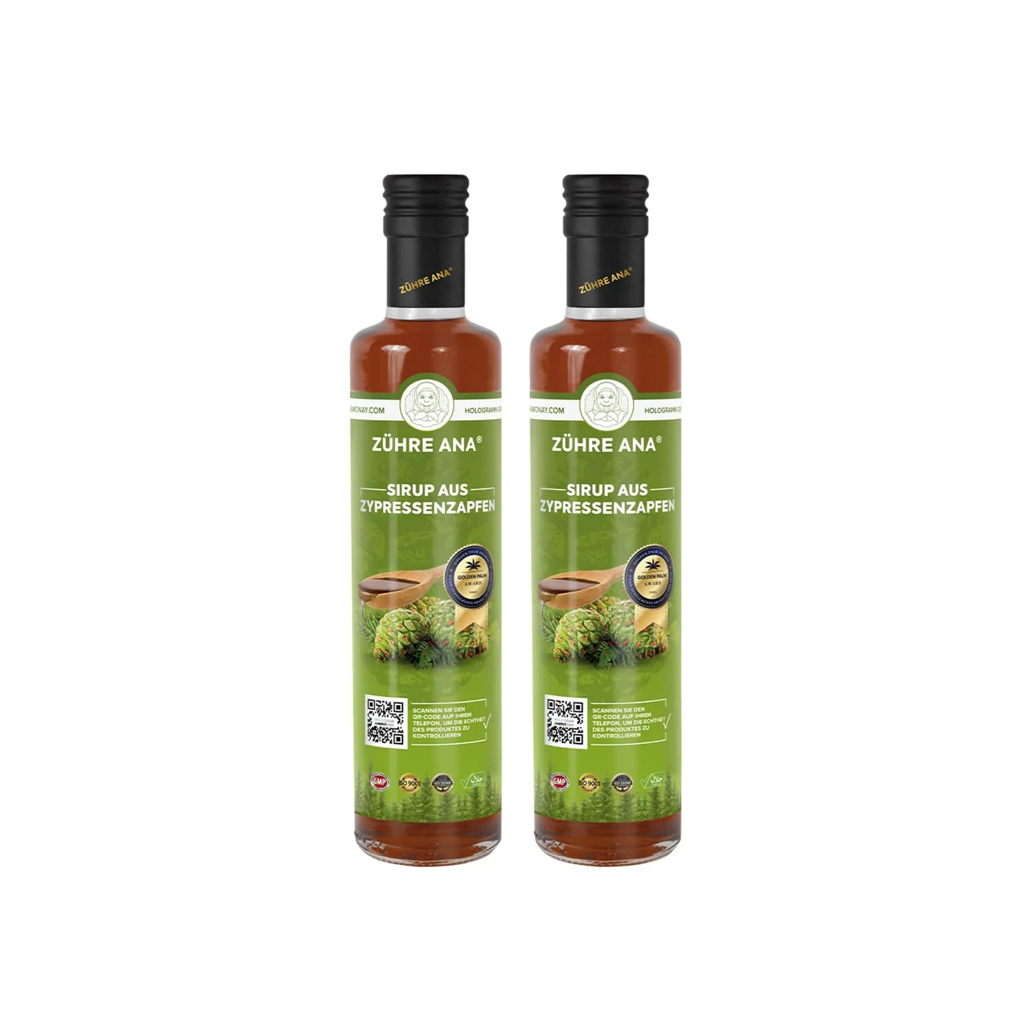 Zühre Ana - Zypressenzapfen-Sirup – Natürliche Unterstützung, Zuckerfrei – Vegan