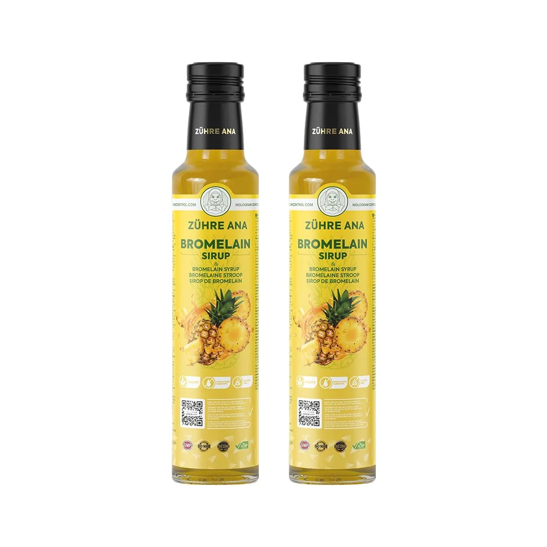 Zühre Ana Bromelain sirup - Coenzym Q10 - Natürlicher Ananas Extrakt - Natürliche Unterstützung - Vegan