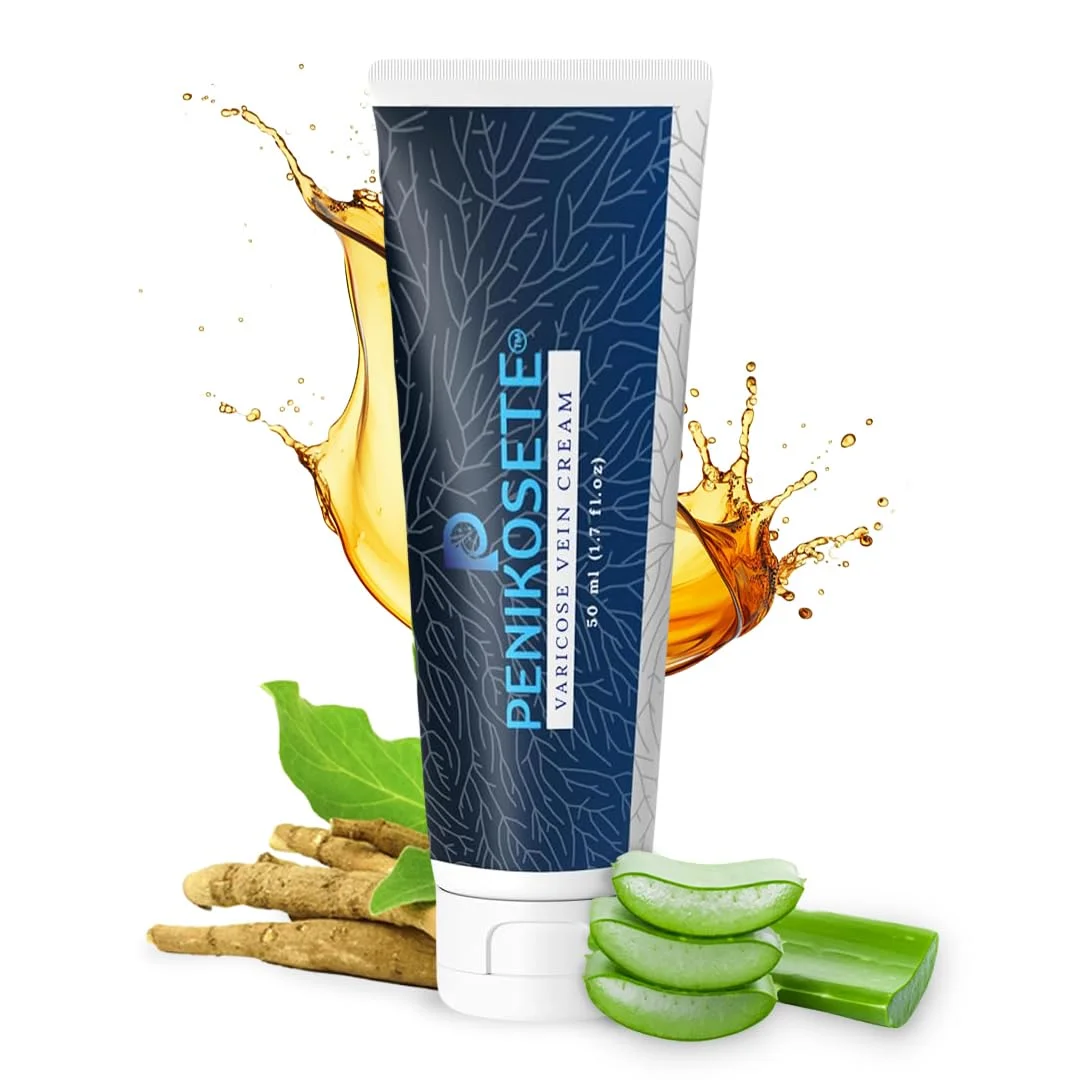 PENIKOSETE Venenpflegecreme | Ayurvedische Formel gegen Besenreiser & Krampfadern | Mit Ashwagandha | Dermatologisch getestet | Nicht klebrig