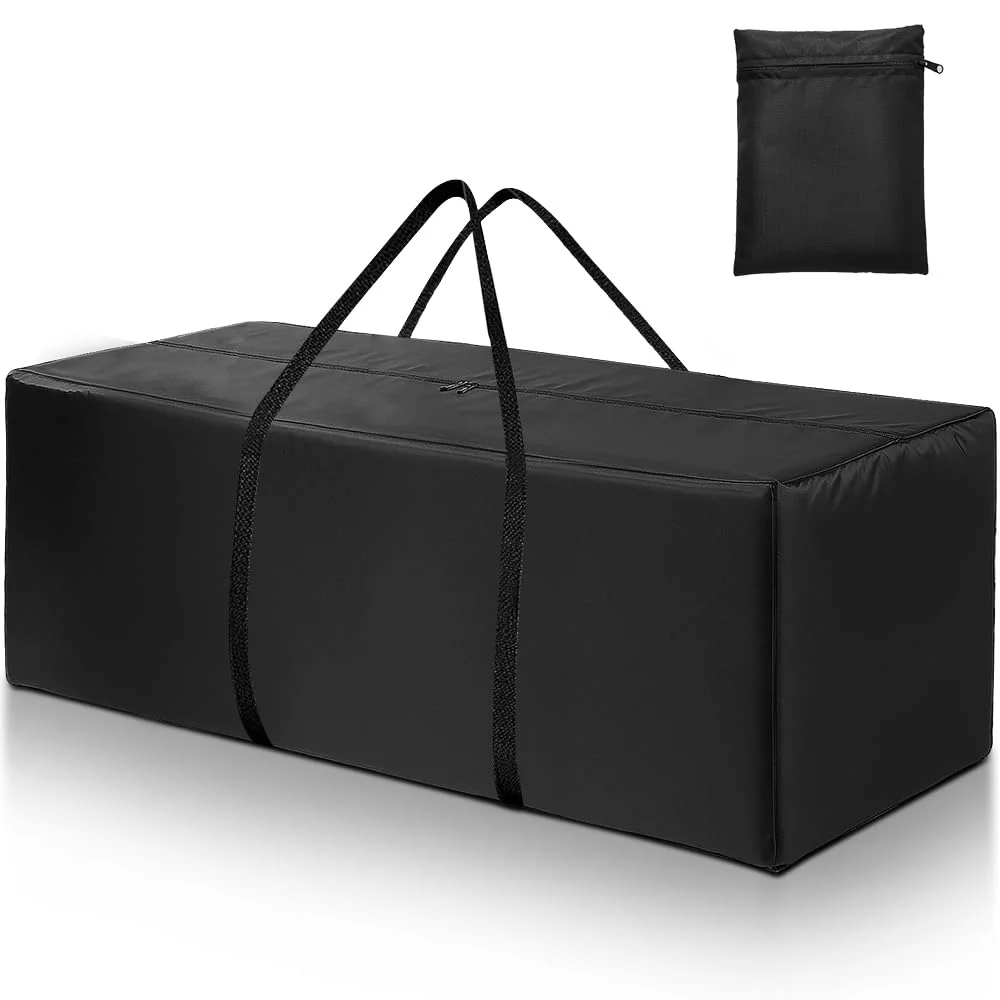 Donken Aufbewahrungstasche Gartenauflagen mit Reißverschluss, 200x60x75cm | Wasserabweisend Oxford, Aufbewahrung mit Tragegriff, für Gartenmöbel Kissen Polsterauflagen Weihnachtsbaume
