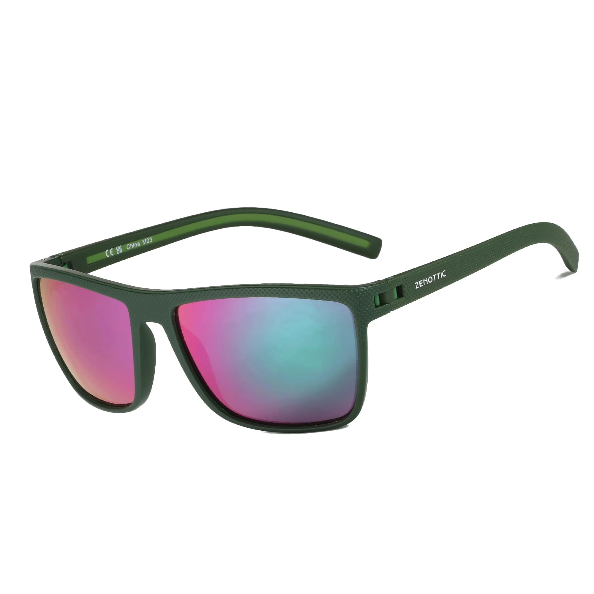ZENOTTIC Sonnenbrille Herren Polarisiert Leichte TR90 Rahmen UV400 Schutz Quadrat Sonnenbrille