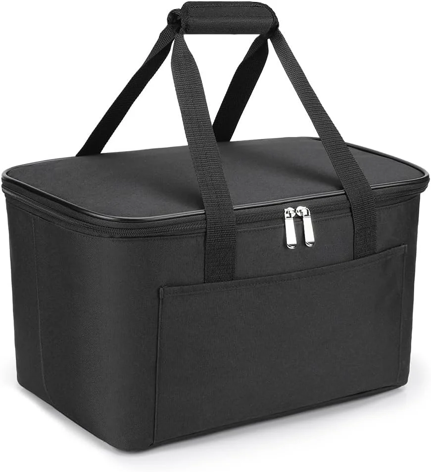 25L Kühltasche Einkaufskorb Faltbar Picknicktasche Gross Isoliert Lunchtasche Thermotasche Wasserdicht Kühltasche Isoliertasche -für Reisen/Picknick/Einkaufen