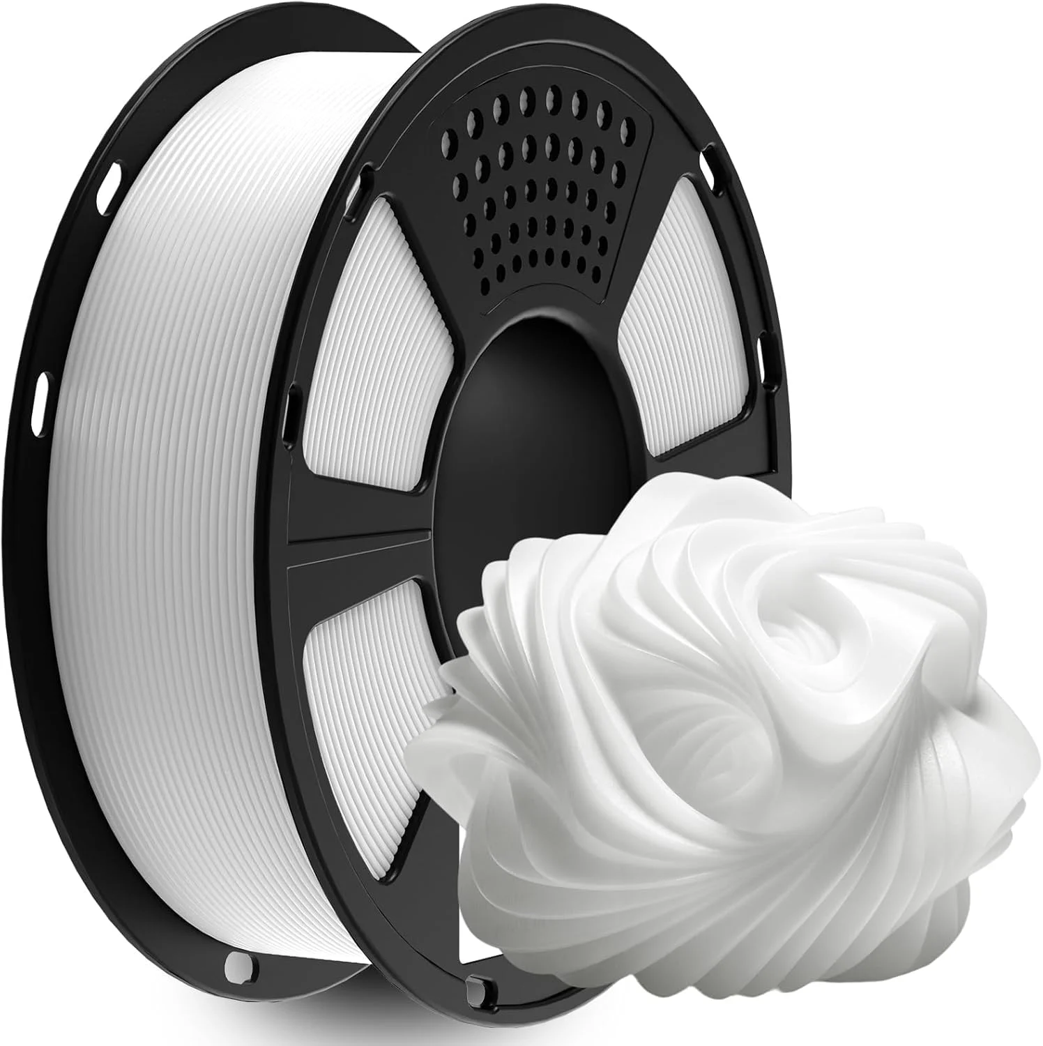 GIANTARM ABS Filament 1.75mm, 3D Drucker Filament 1KG 1 Spule, Durchmessertoleranz +/- 0.02mm, ABS Weiß