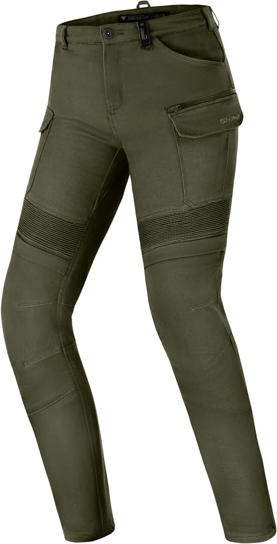 Shima Giro 3.0 Motorrad Hose Herren Damen mit Protektoren Airforce Knieprotektoren Motorradhose Kurzgrößen Cargohosen