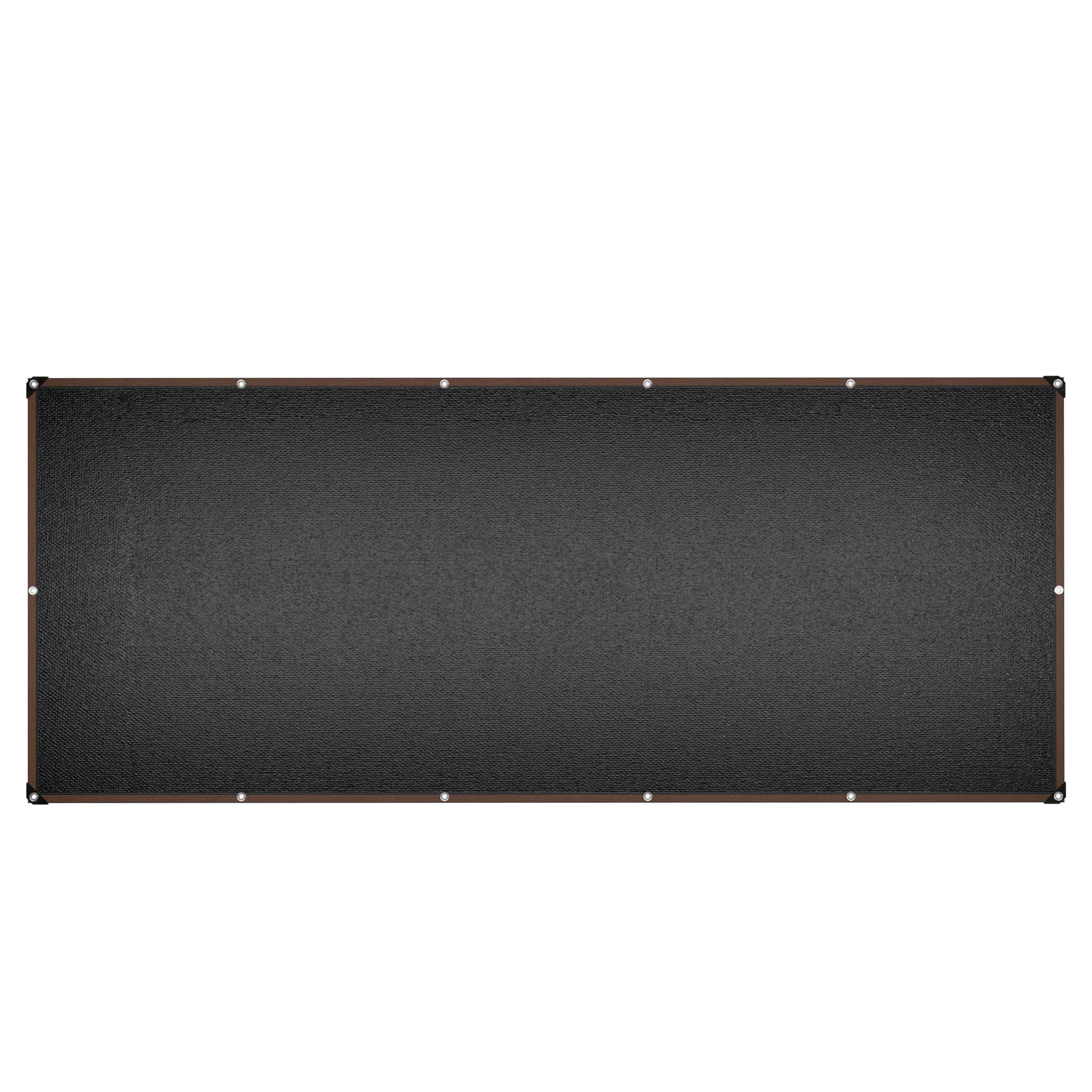 YRHome Sonnensegel 2x5m Rechteckig UV-Schutz 95% Winddurchlässig Robust für Garten Terrasse Balkon aus reißfestem HDPE mit 12m Seilen Anthrazit