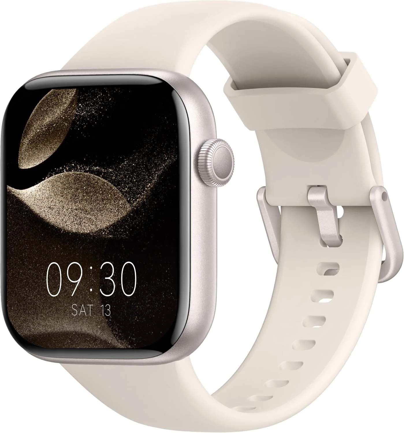 Smartwatch Damen Herren, 1,85" HD Touch Fitnessuhr mit Telefonfunktion, 140+Sportmodi Smart Watch Fitness Tracker mit Pulsmesser Schlafmonitor Schrittzähler, IP68 Wasserdicht Sportuhr iOS Starlight