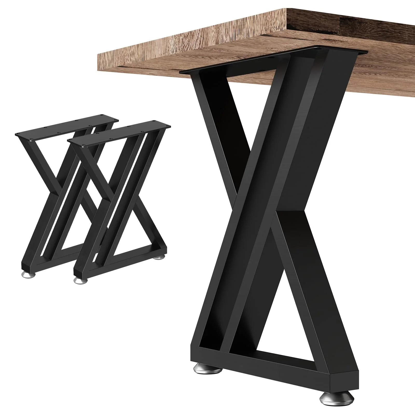 OUTBROS 2 Set Stuhlbeine Metall Y Form Tischgestell füße für Sitzbank | Outdoor DIY Tischbeine Bis 300kg für Couchtisch Sitzbank Schreibtisch Esstisch B30 x H41.5 cm