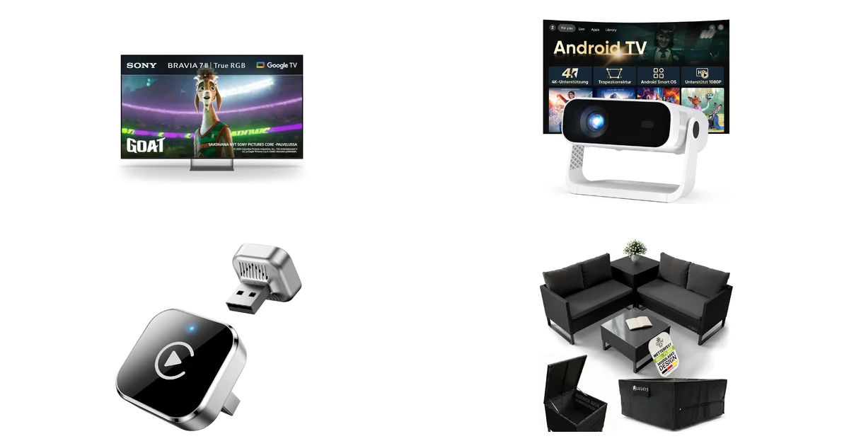 Heißeste Deals des Tages am 25.08.2026: Sony Beamer & Android 14 Mini Projektor 350€