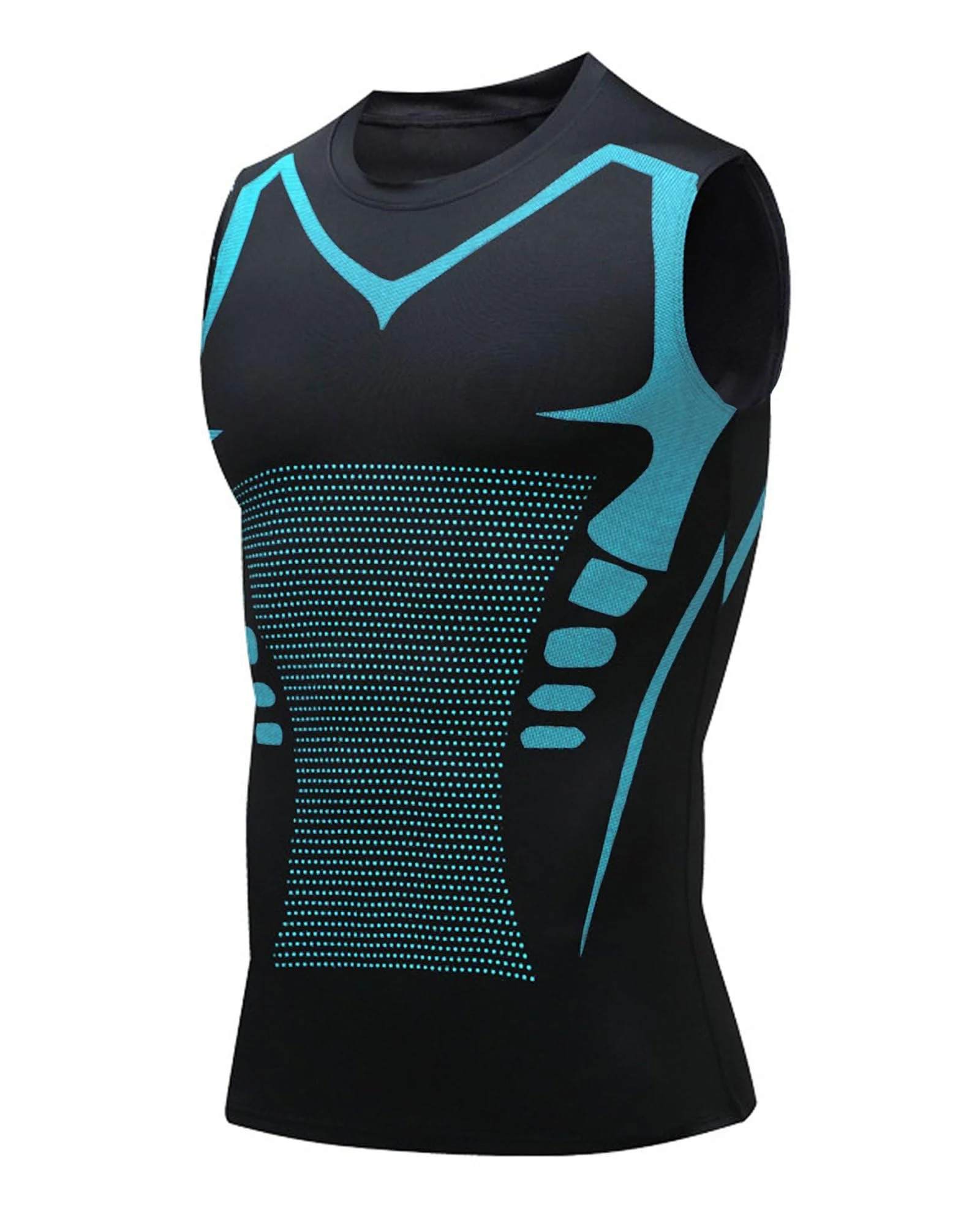 NEMXCE Kompressionsshirt Herren Shapewear Compression Shirt Bauchweg Unterhemd Body Shaper Tank Top Funktionsshirt