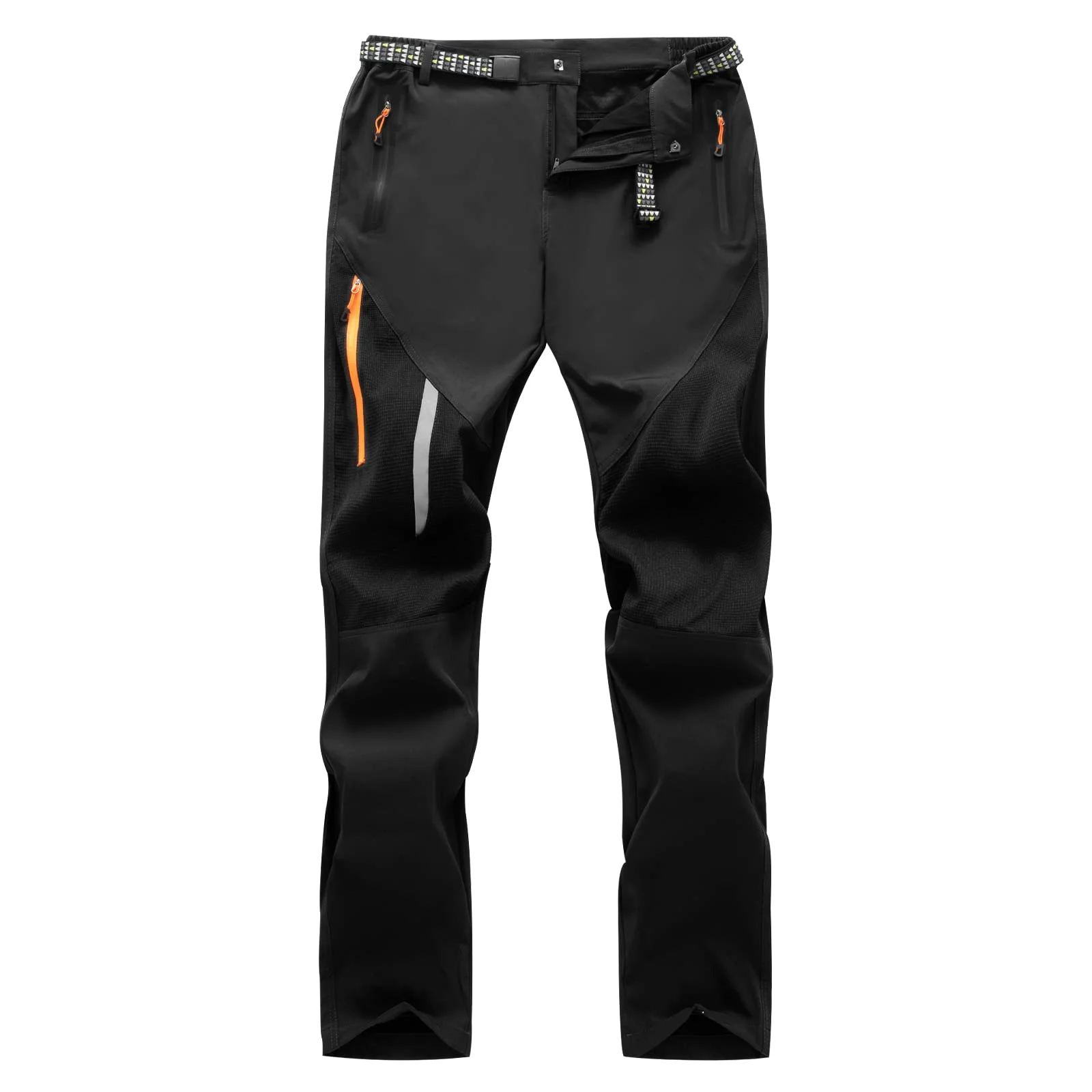 LY4U Herren Wanderhose, Leichte Schnell Trocknende Wanderhose, Männer Outdoor Atmungsaktive Wasserabweisende Hose mit Reißverschlusstaschen