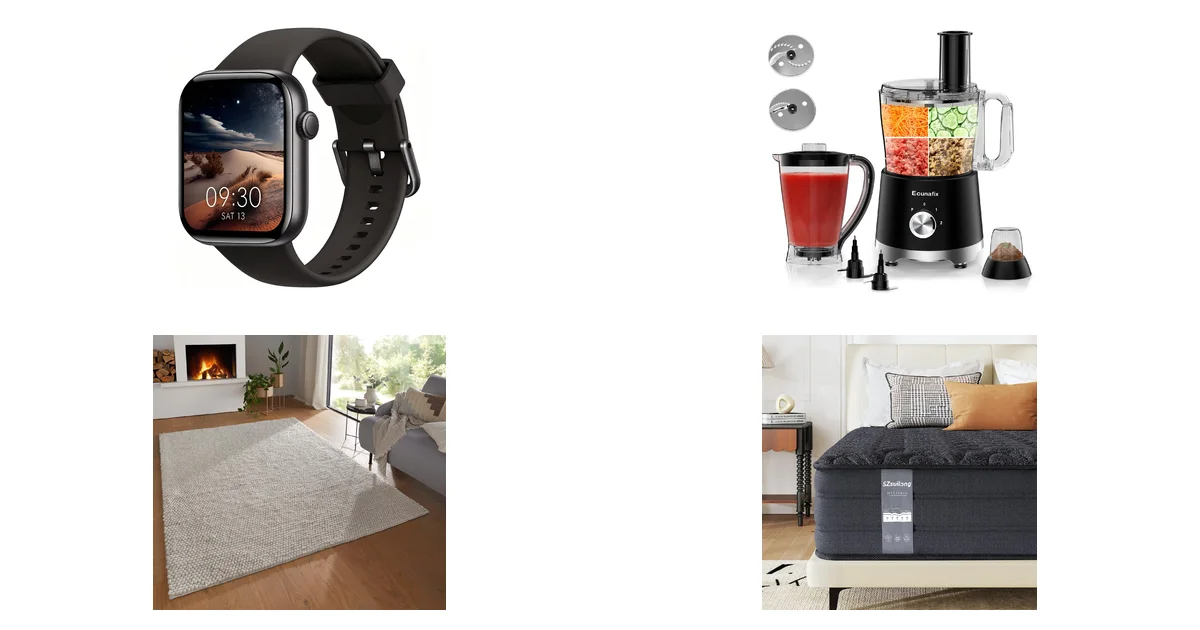 Amazon-Neuheiten 26.08.2026: Smartwatch Damen Herren + Küchenmaschine 1500 W