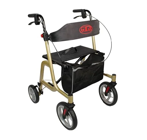 Antar Aluminium Outdoor Rollator mit Luftbereifung für Wald