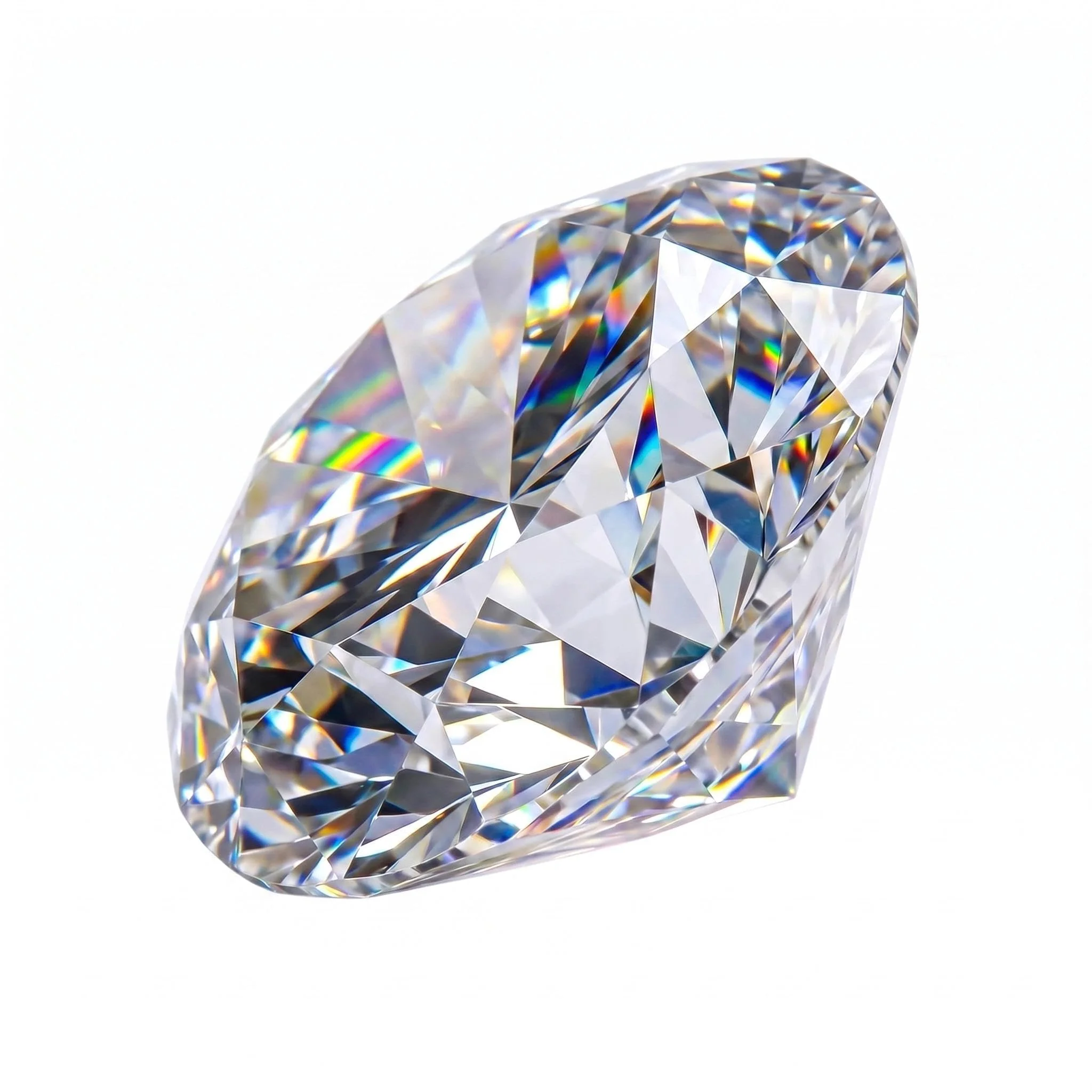 0,5–10 Karat Moissanit Loser Stein, Rundschliff, D Farbe VVS1 Klarheit, Laborgezüchteter Simulierter Diamant mit GRA Zertifikat, für Schmuckherstellung