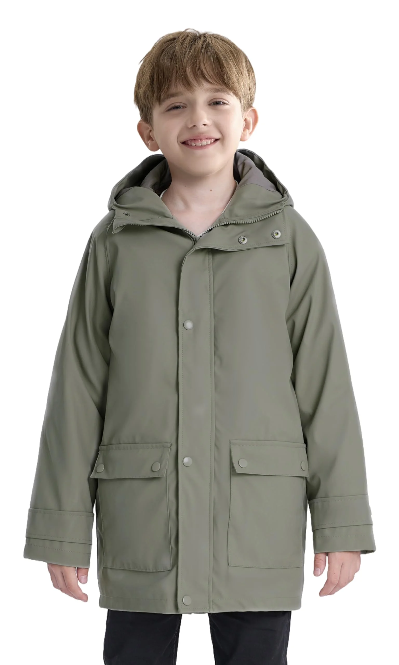maoo garden Mädchen Regenjacken Kinder wasserdichter Regenmantel leichtes Blumenfutter Frühling Windbreaker