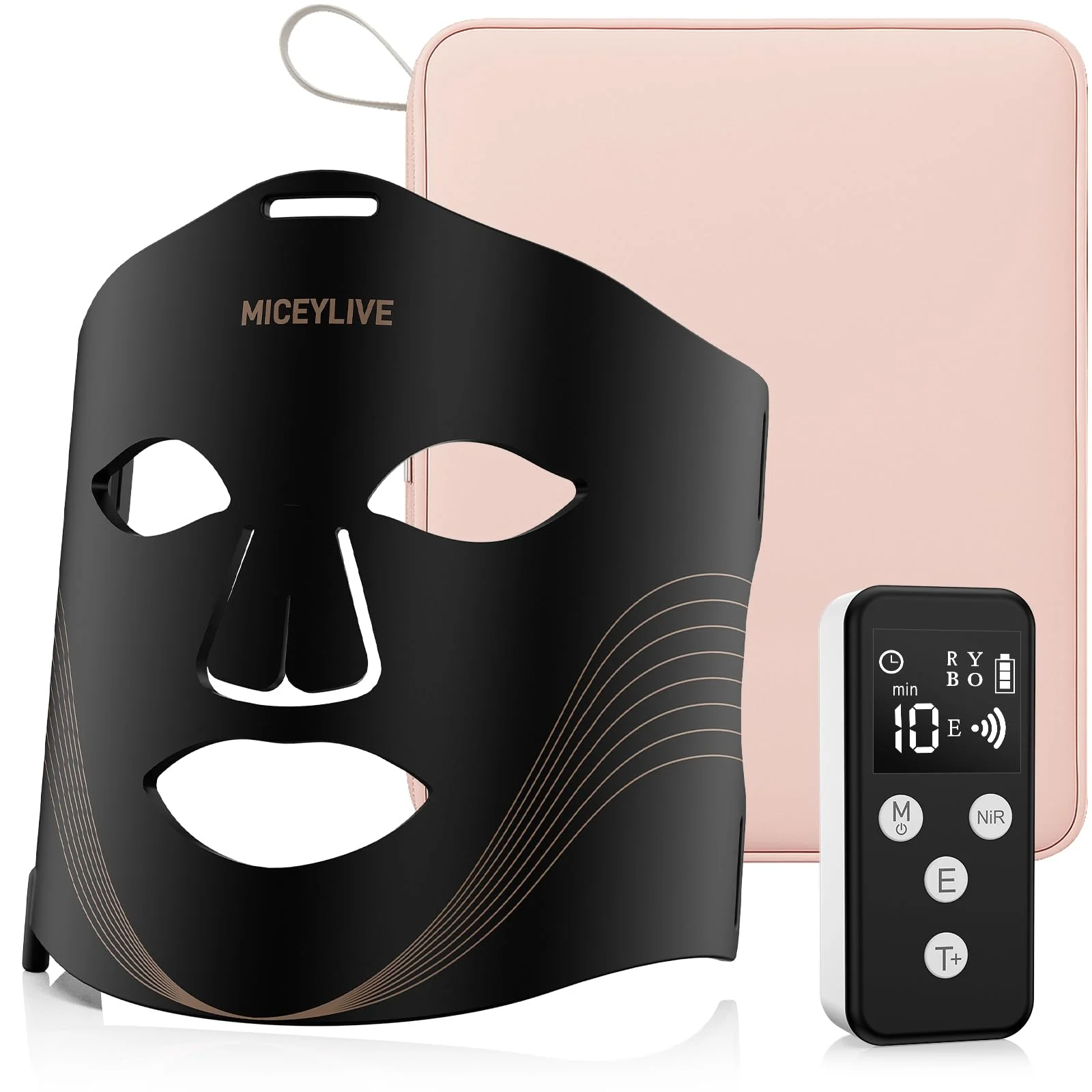 Led Maske Gesicht, Rotlicht Maske Gesicht in 3 Mod