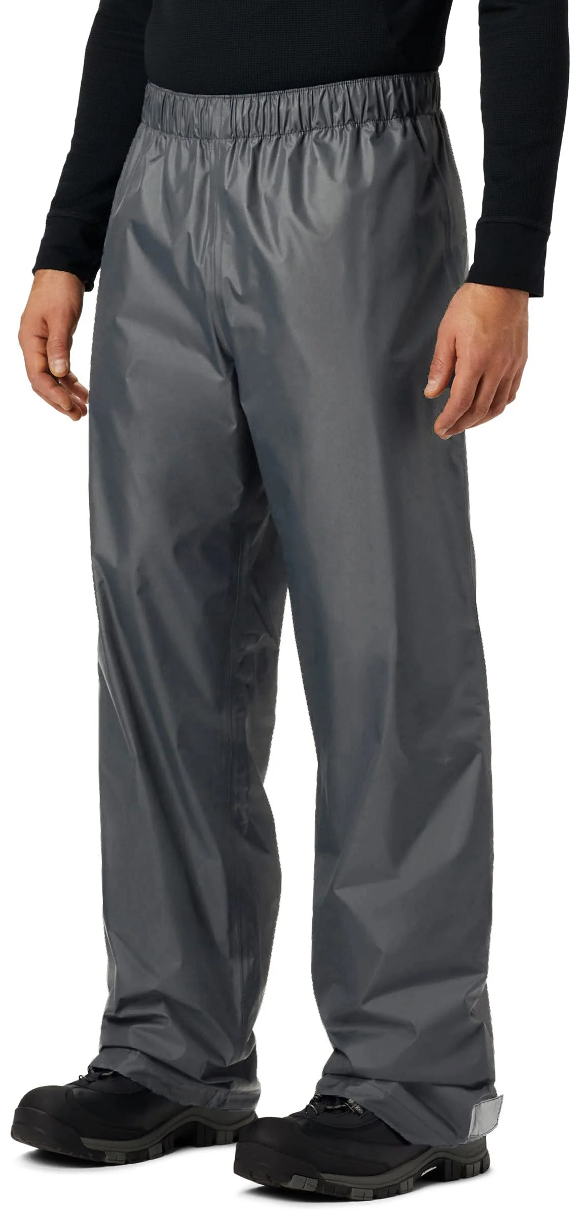 KOUDYEN Herren Regenhose Fahrrad Wasserdicht Überziehhose Wanderhose Atmungsaktiv Winddicht Outdoorhose für Skifahren Angeln Wander