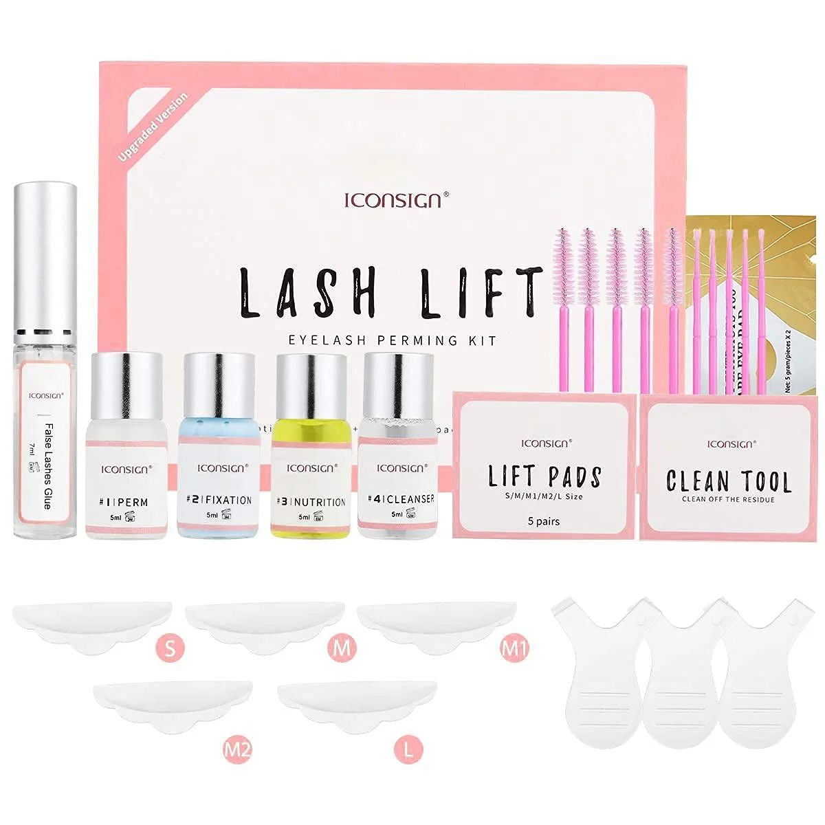 ICONSIGN Wimpernlifting-Set, 2026 Aktualisiertes Lash Lift Kit, Professionelles Semipermanentes Curling-Wimpern-Dauerwellen-Set, Geeignet Für den Salon- und Heimgebrauch