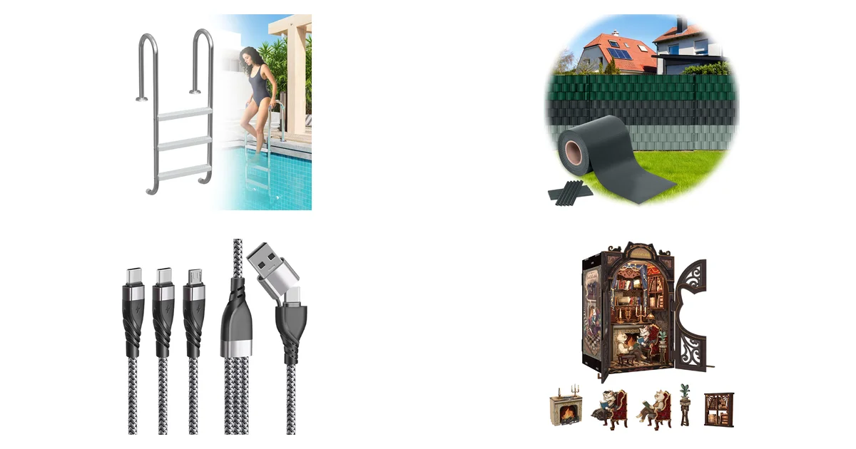 UISEBRT Edelstahl Poolleiter 3 Stufen Blitzangebot 28.08.2026 bei Amazon