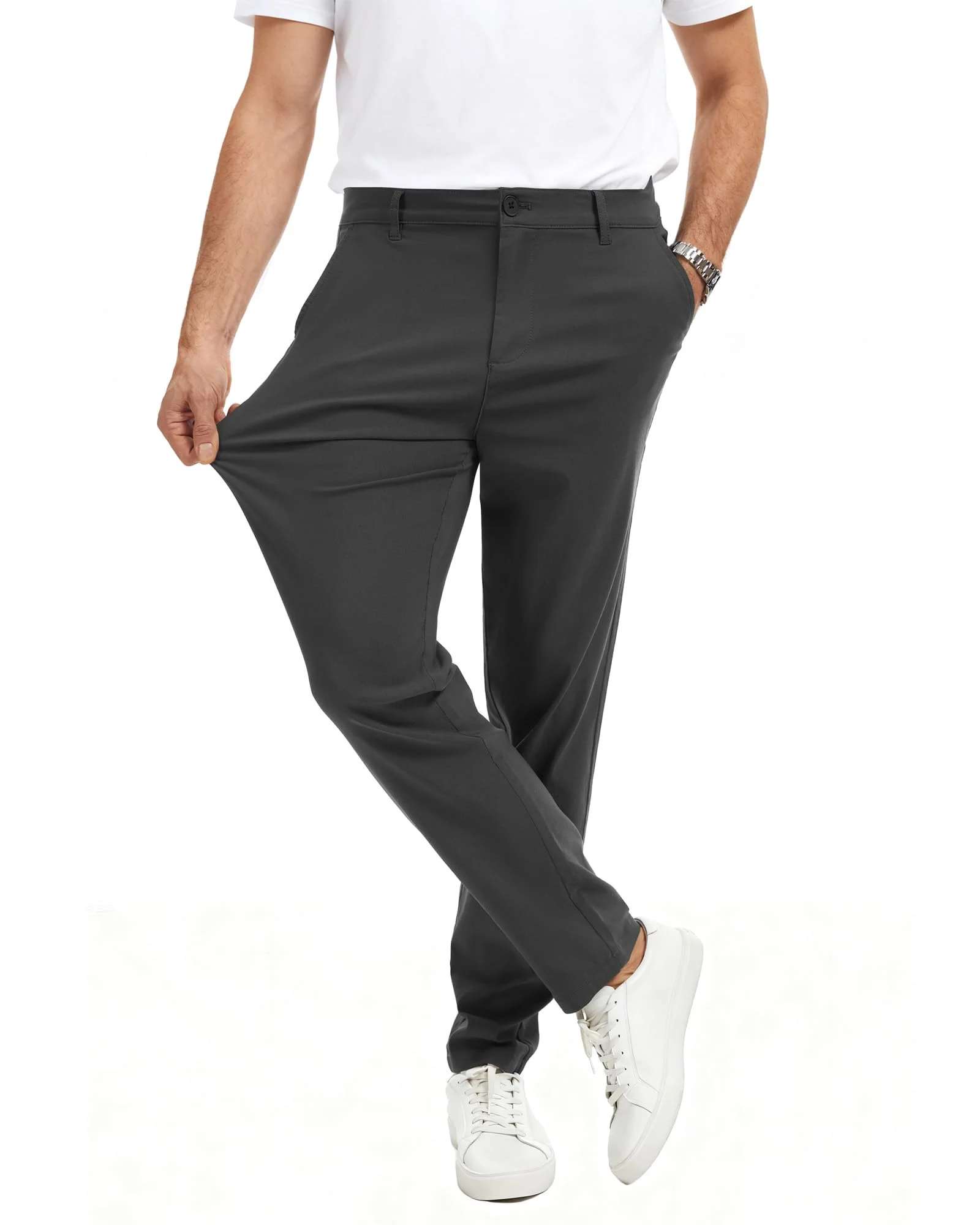 YYIDATON Herren Chinohose Slim Fit Stretch Stoffhose | Bequeme Chinohose mit Super Stretch, Sommerhose, Herrenhose, Stoffhose, Businesshose, Freizeithose für Männer