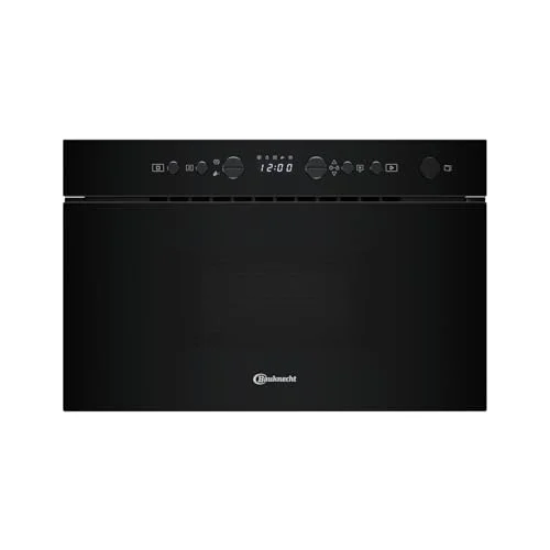 Bauknecht BMN1O2BK Einbau-Mikrowelle Schwarzes Glas