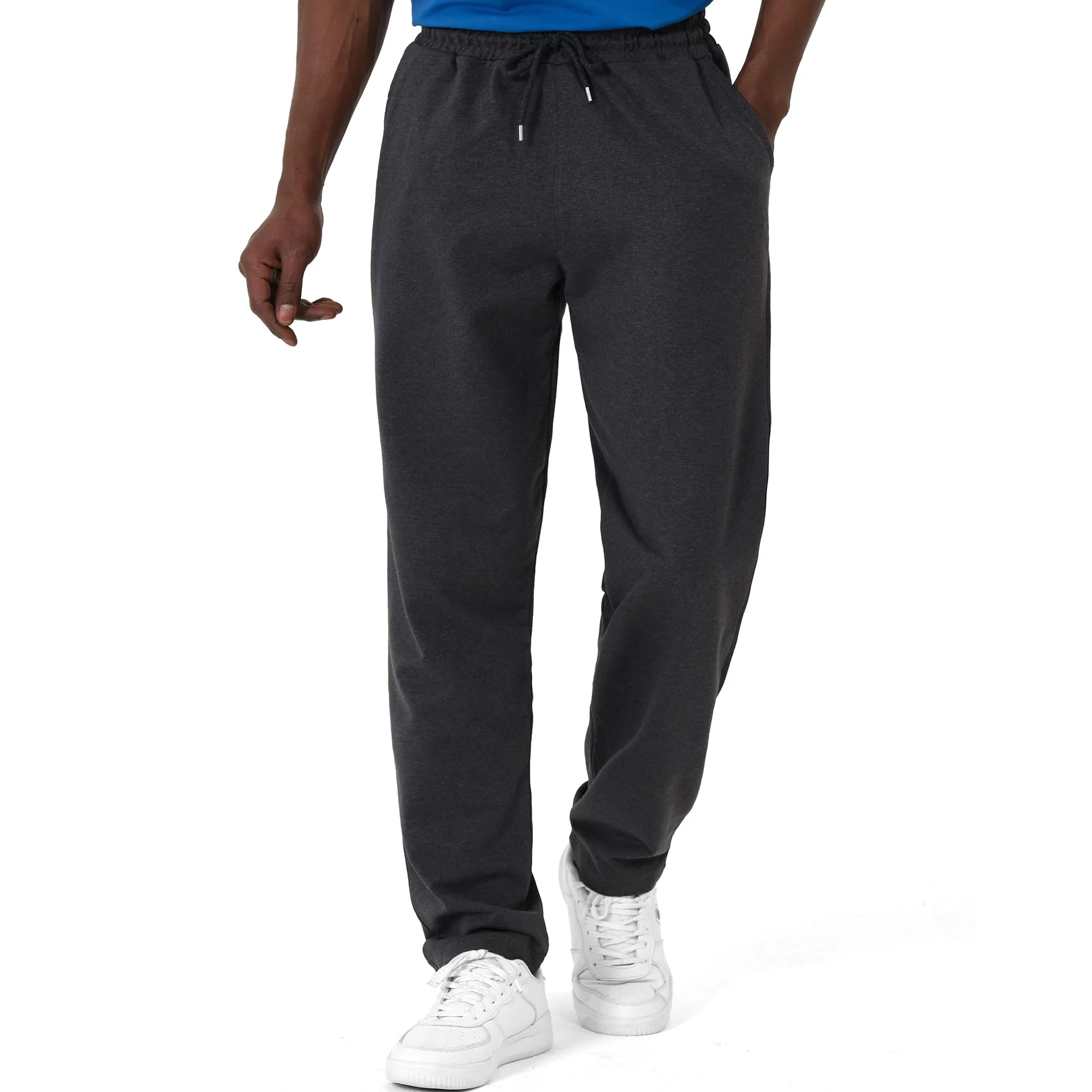 ROSS CAMP Jogginghose Herren Baumwolle - Sporthose Lang | Trainingshose Männer, Freizeithose und Laufhose in einem - zwei Seitentaschen, 70 % Baumwolle und 30 % Polyester