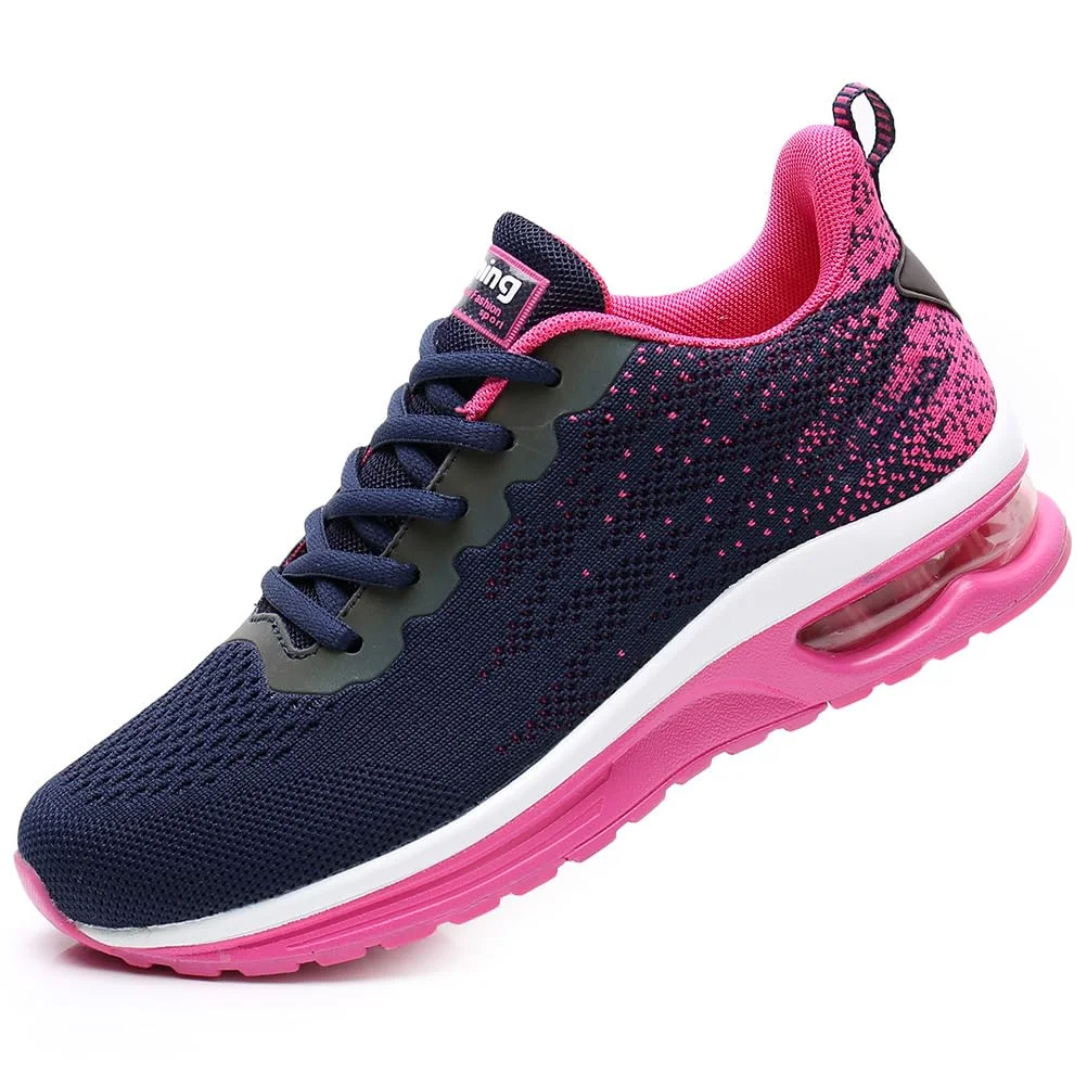 FLARUT Damen Sportschuhe Laufschuhe Herren Turnschuhe Luftpolster Trainers Running Leichte Schuhe Fitness Atmungsaktiv Gym Sneakers