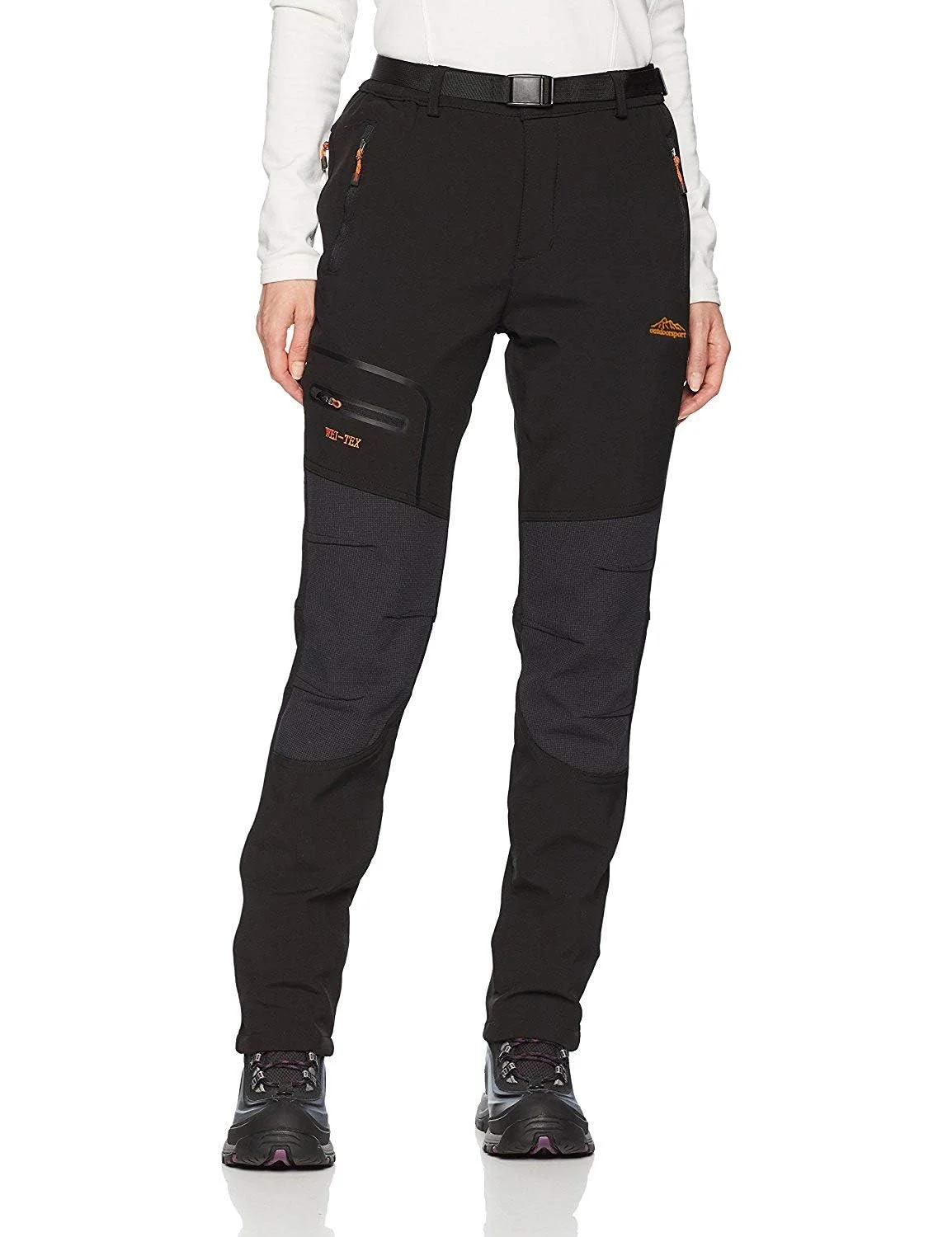 BenBoy Damen Wanderhose Wasserdicht Softshellhose Skihose Outdoorhose | Winddicht Warm Gefüttert Winter Snowboardhose Trekkinghose