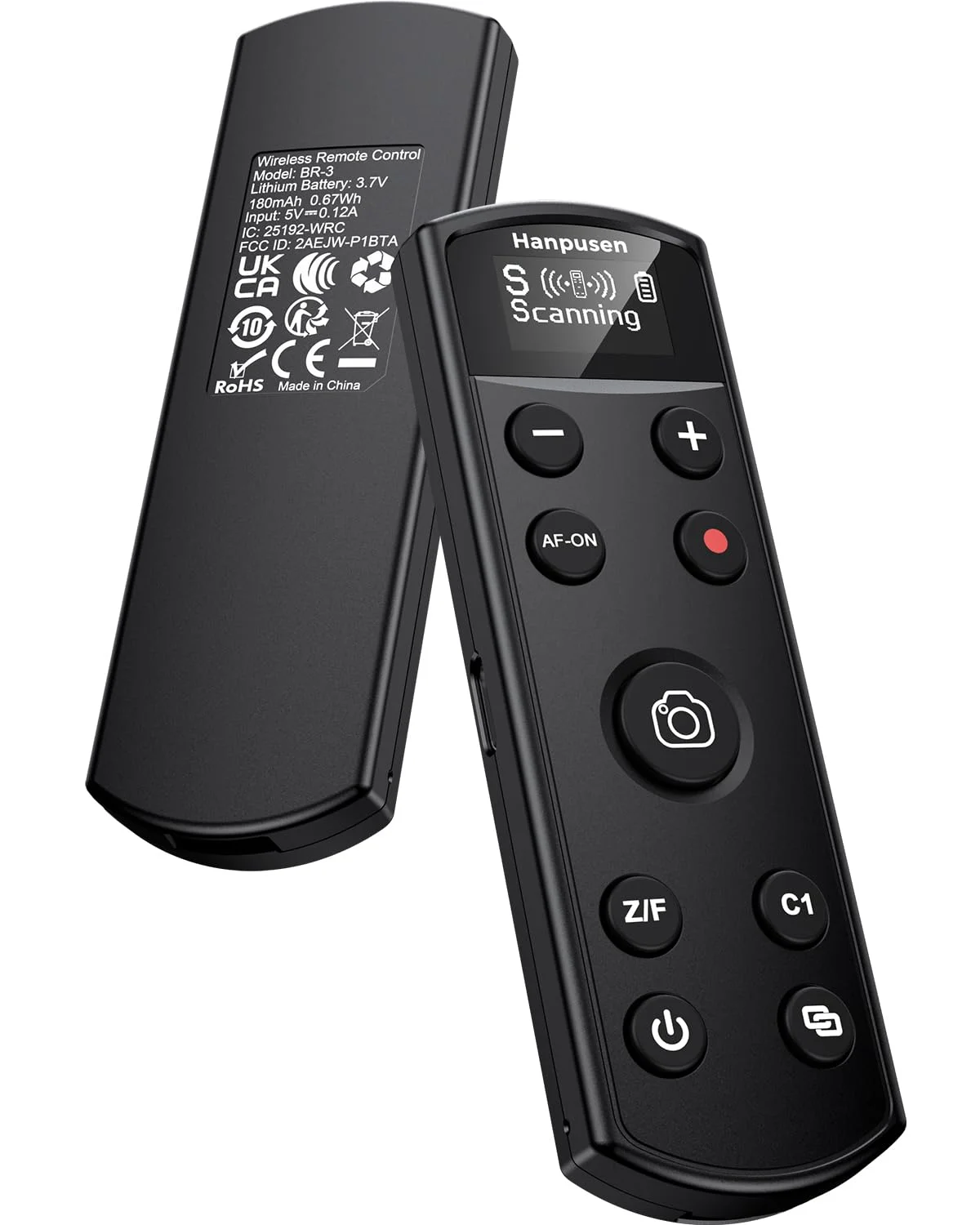 Für die Fernbedienung von Sony-Kameras, Hanpusen Wiederaufladbarer Kabelloser Auslöser mit OLED-Bildschirm für ZV-E10/ZV-1/A7 III/A7 IV/ZV-1F/A6400/A6700/A6600/A6100/ZV-E1/FX30/FX3, Ersetzt RMT-P1BT