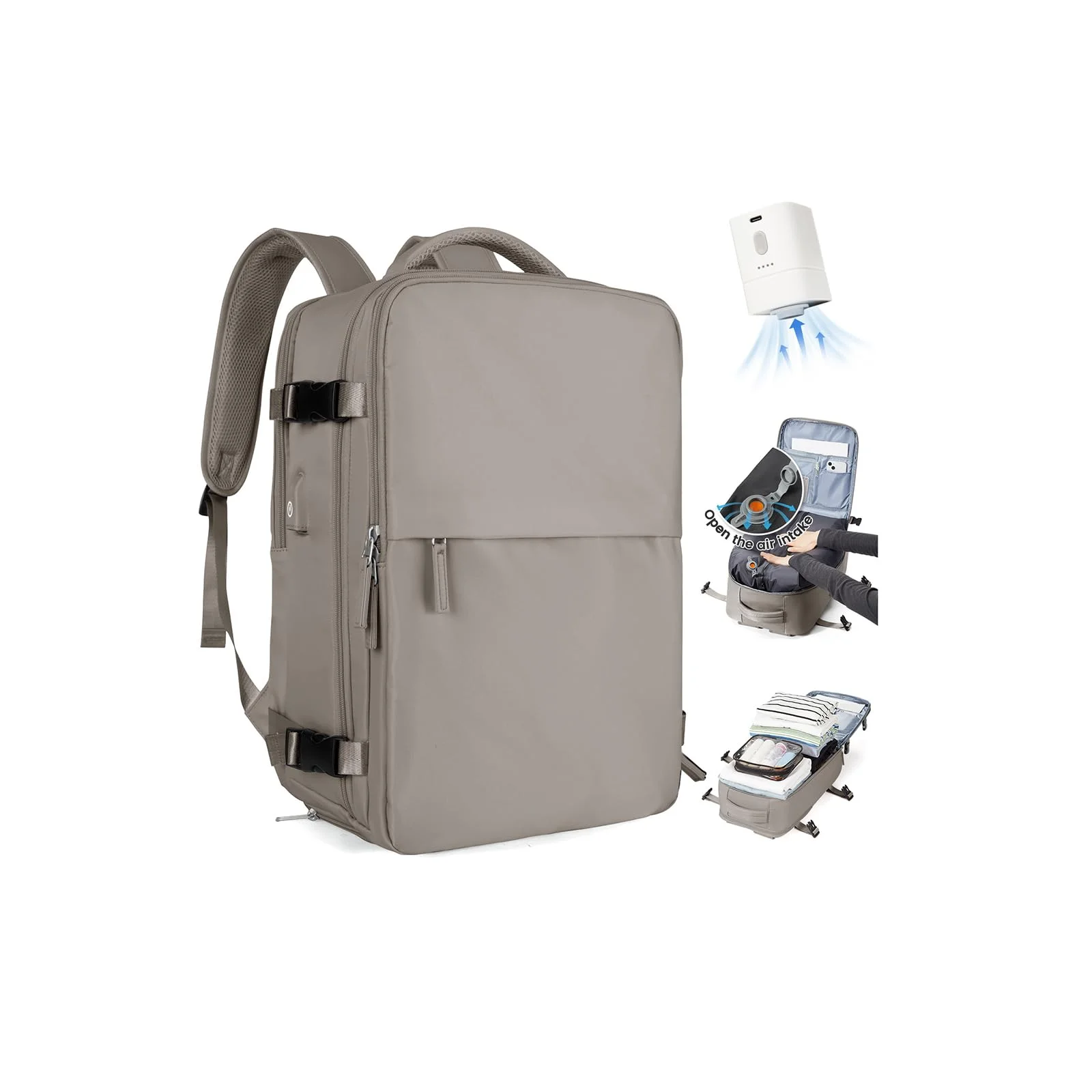 SZLX Vakuum Rucksack Ryanair Handgepäck 40x30x20 Wizzair Rucksack 40x30x20 für Ryanair Reiserucksack Flugzeug Easyjet Handgepäck Laptop Rucksack 14 Zoll Untersitz Kofferrucksack