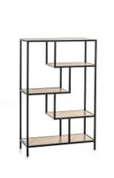 Bücherregal, 5 Ebenen, ca. 84 x 34 x 130 cm - Braun