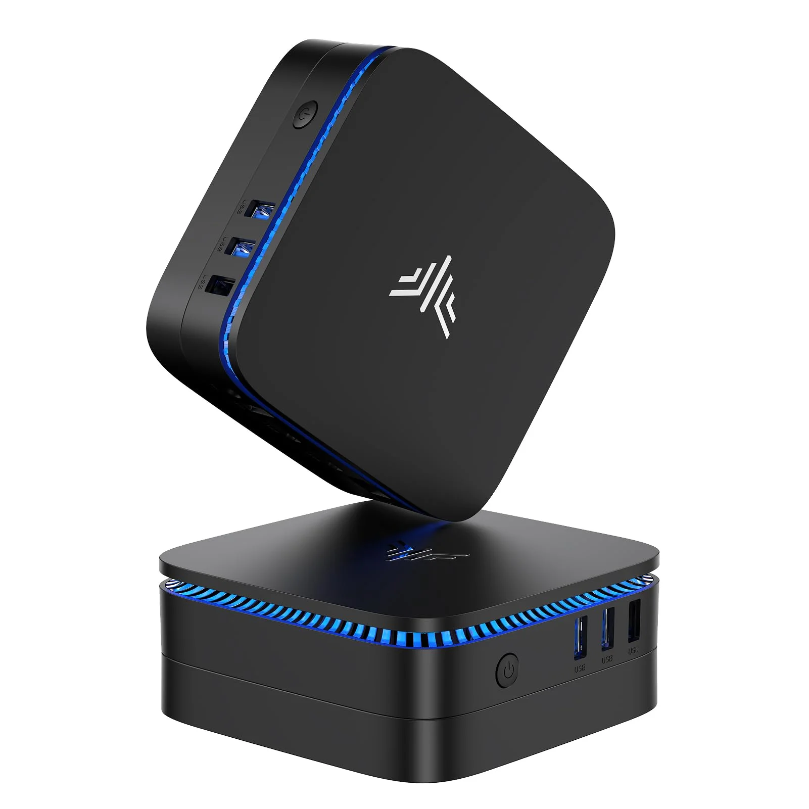 NiPoGi AK1PLUS Mini PC Ιntel N5030 (bis zu 3,1GHz) 16GB RAM+512GB SSD | WiFi5/BT4.2 Besser als N3350/N3450 2,5" SATA3.0 SSD Schacht W-11 Pro 4K@60Hz Dual Display HDMI 2.0*2 LAN für Büro/Bildung