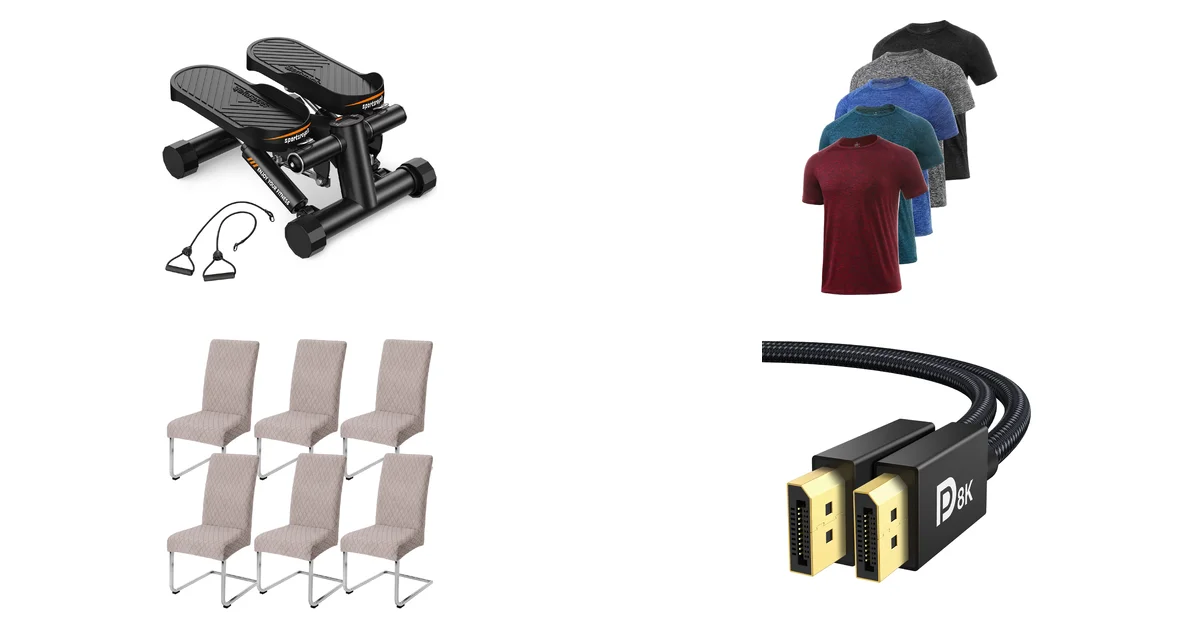 Stair Mini Stepper von SPORTSROYALS Testsieger + Sportswear von Amazon am 31.08.2026