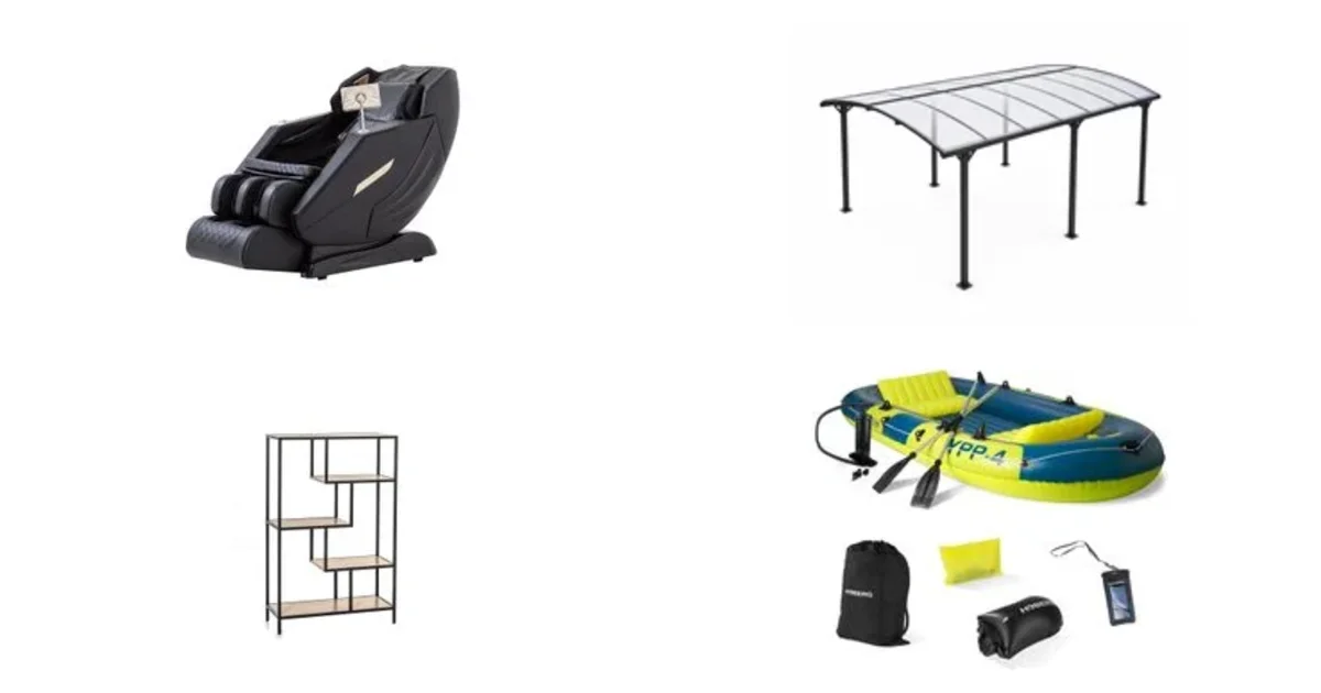 Norma24.de Deals am 31.08.2026: Massagesessel SL-Schiene Zero-Gravity & Carport Bogendach