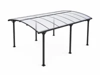 Carport mit Bogendach, Saint-Tropez, ca. 503 x 328 x 211 cm - Anthrazit