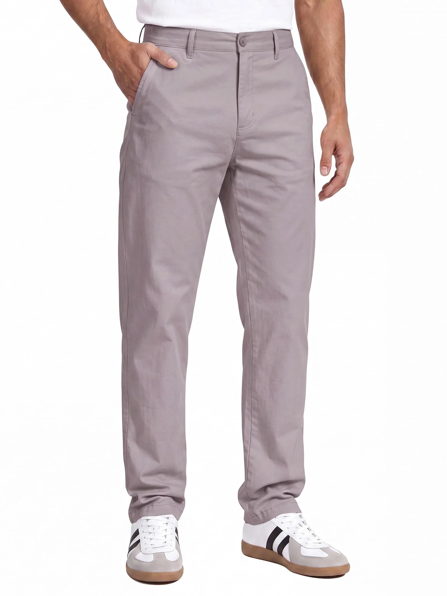 YYIDATON Herren Performance Chino Pants Baumwolle Stilvolle Stoffhose Chinohose Bequeme Freizeit Business Hose für Männer