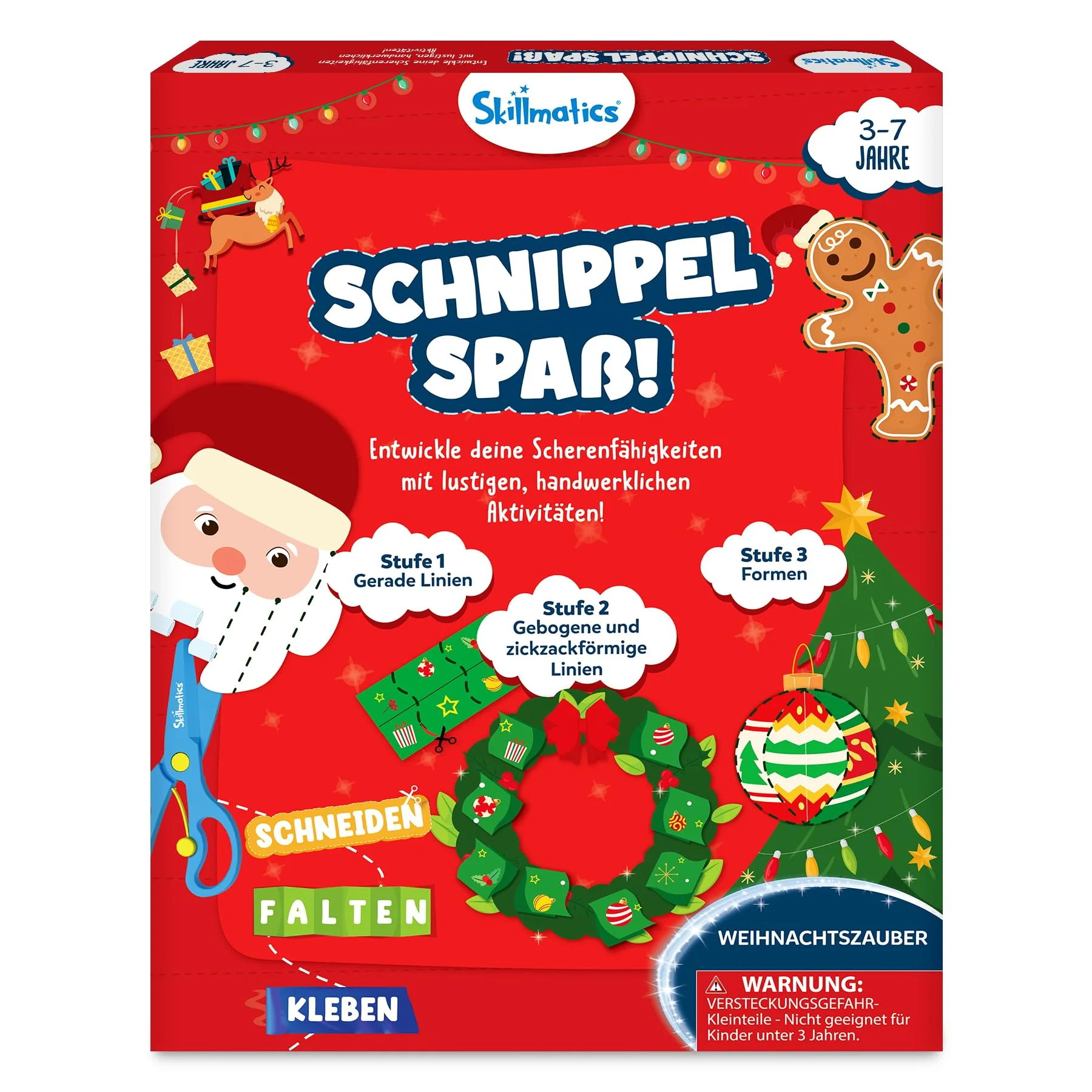 Skillmatics Scherenfähigkeiten Aktivitätsbuch-Schnippel Spaß! | 25 lustige Kreativaktivitäten für Vorschulkinder, 2 kindersichere Scheren, Geschenk für Kinder im Alter von 3-7 Jahren