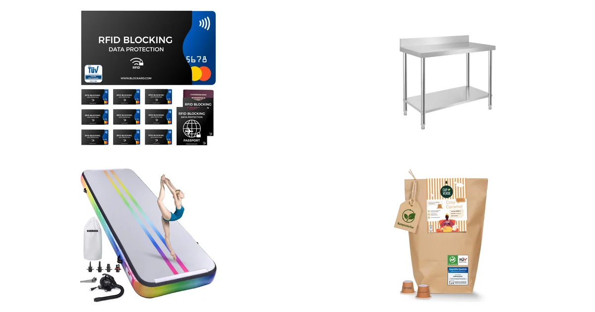 TÜV RFID Blocker Kartenhülle 12er Set Blitzangebot 01.09.2026 bei Amazon