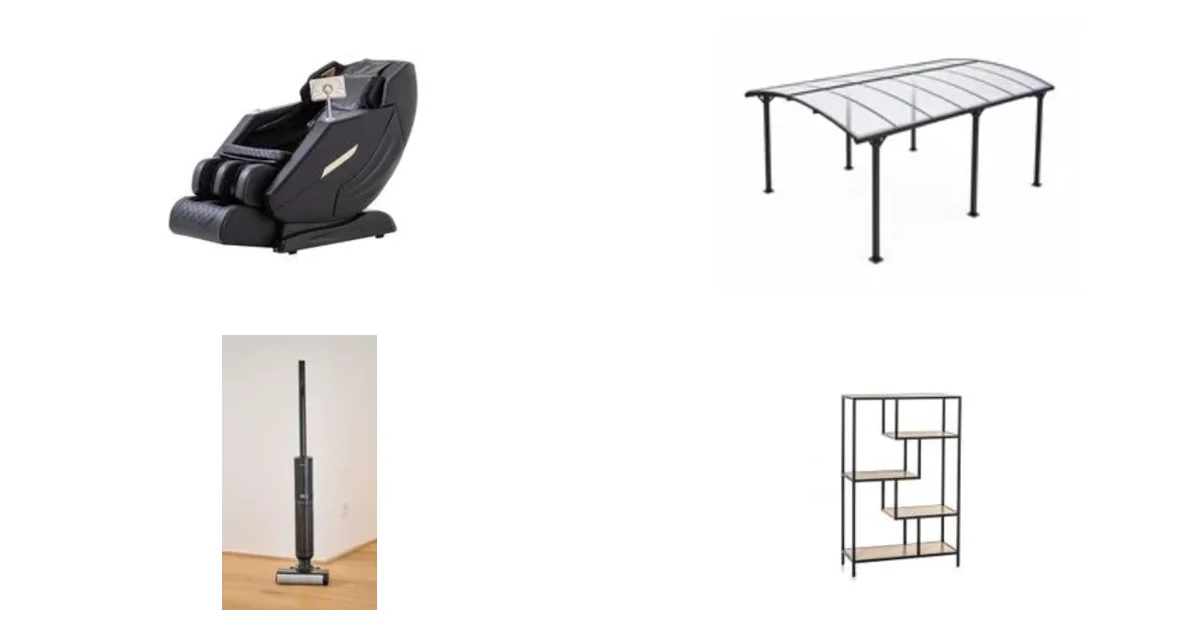 Norma24.de Deals am 01.09.2026: Massagesessel SL-Schiene & Zero-Gravity, Carport
