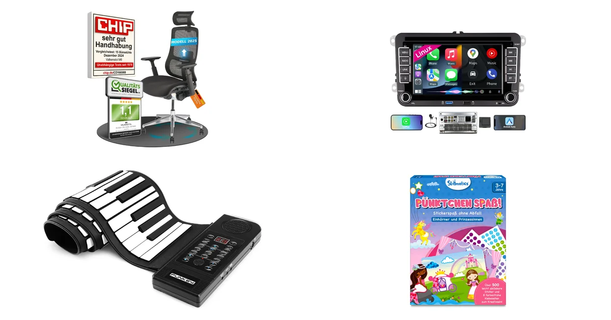 VALKENSTOL M6 Bürostuhl Ergonomisch TESTSIEGER bei Amazon Blitzangebot 01.09.2026