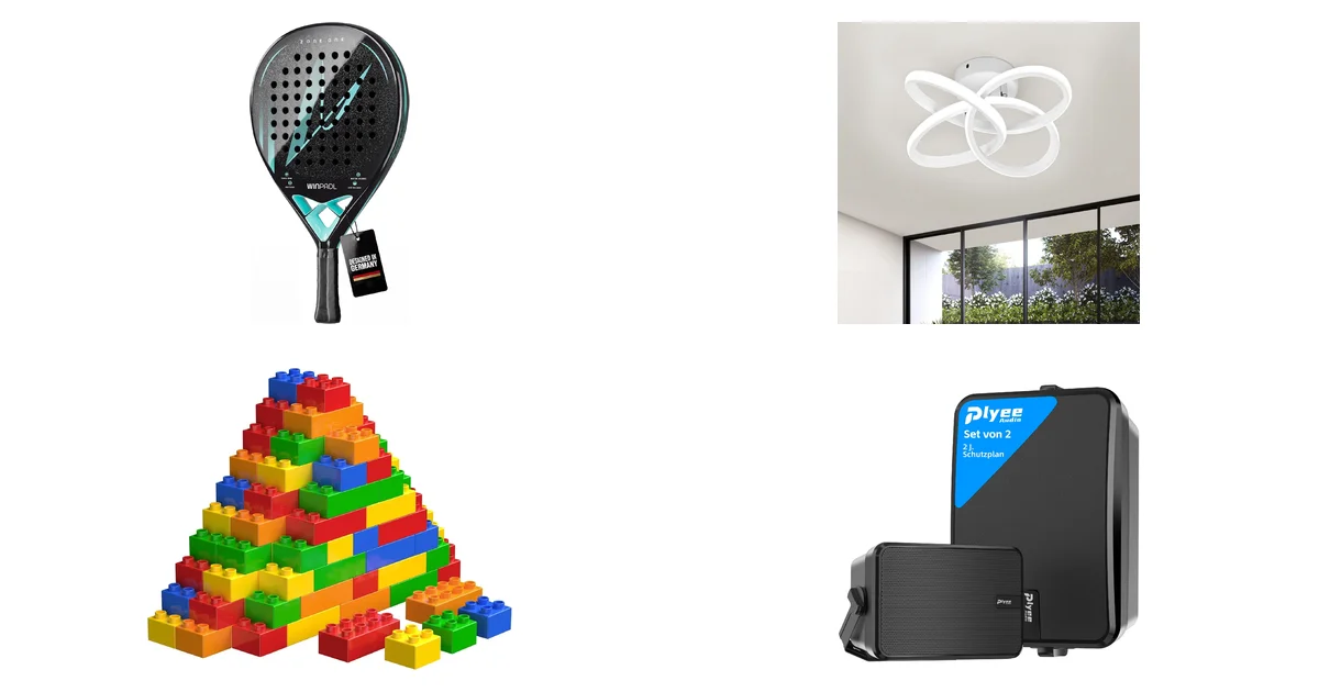 Top-Produkte bei Amazon Blitzangebot am 01.09.2026: WINPADL Padelschläger Carbon und LED
