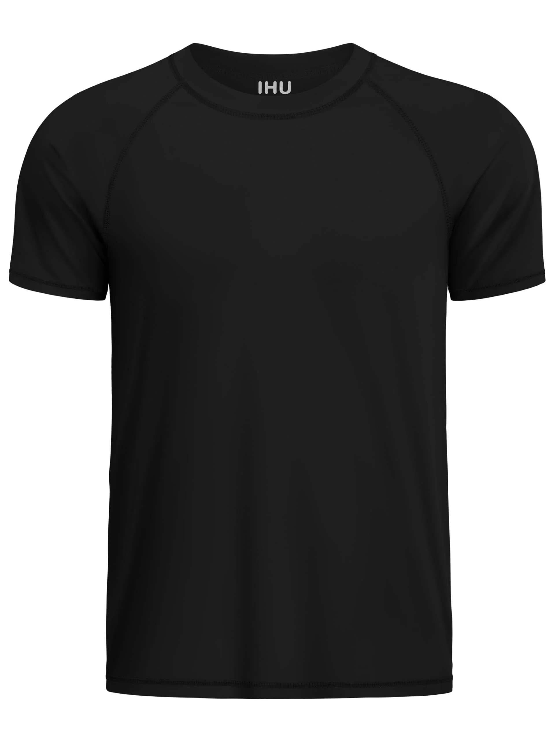 IHU Jungen UV Shirt Kinder UPF 50+ Sonnenschutz Schnelltrocknend Badeshirt | Kurzarm Rash Guard Mädchen Schwimmshirt, Etikettenloser, Raglanärmel, Rundhalsausschnitt, Flachnähte