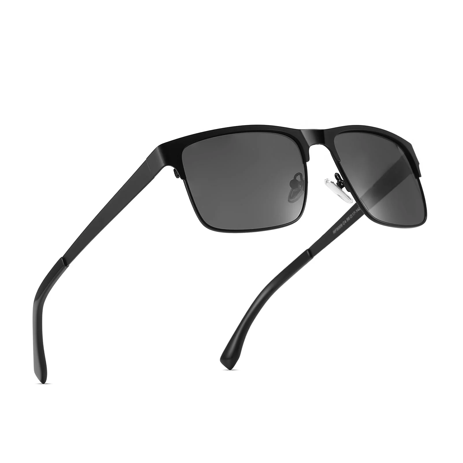 Ricafirla Sonnenbrille Herren Polarisiert UV400 Schutz | Metall Gestell, Klassische Quadratische Form, Für Autofahren, Angeln, Golf