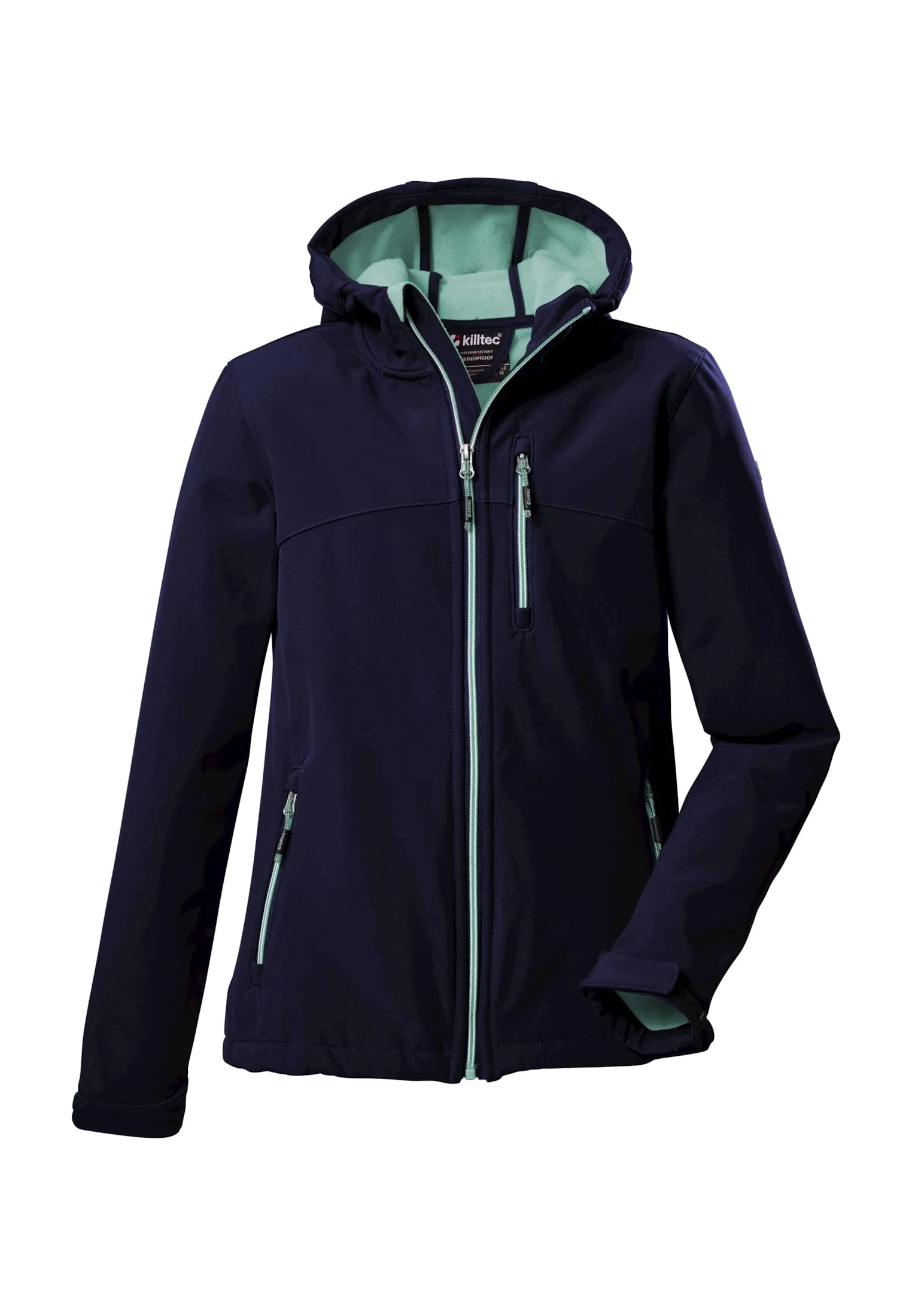 Killtec Mädchen Soft Shell Jacke Softshell Jacke mit Kapuze Girls Softshelljacke wasserabweisend